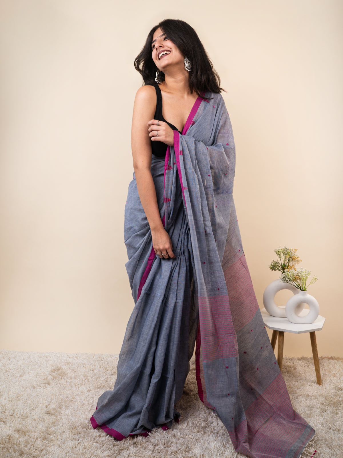 Dhundhlee Raat Cotton Saree