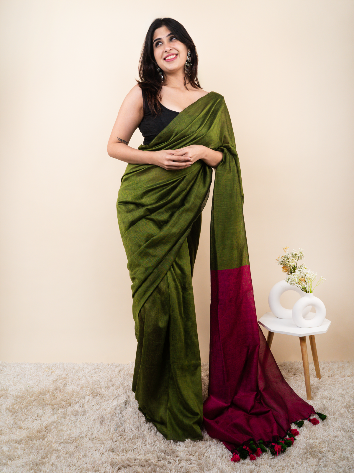 Darling Khadi Cotton Saree