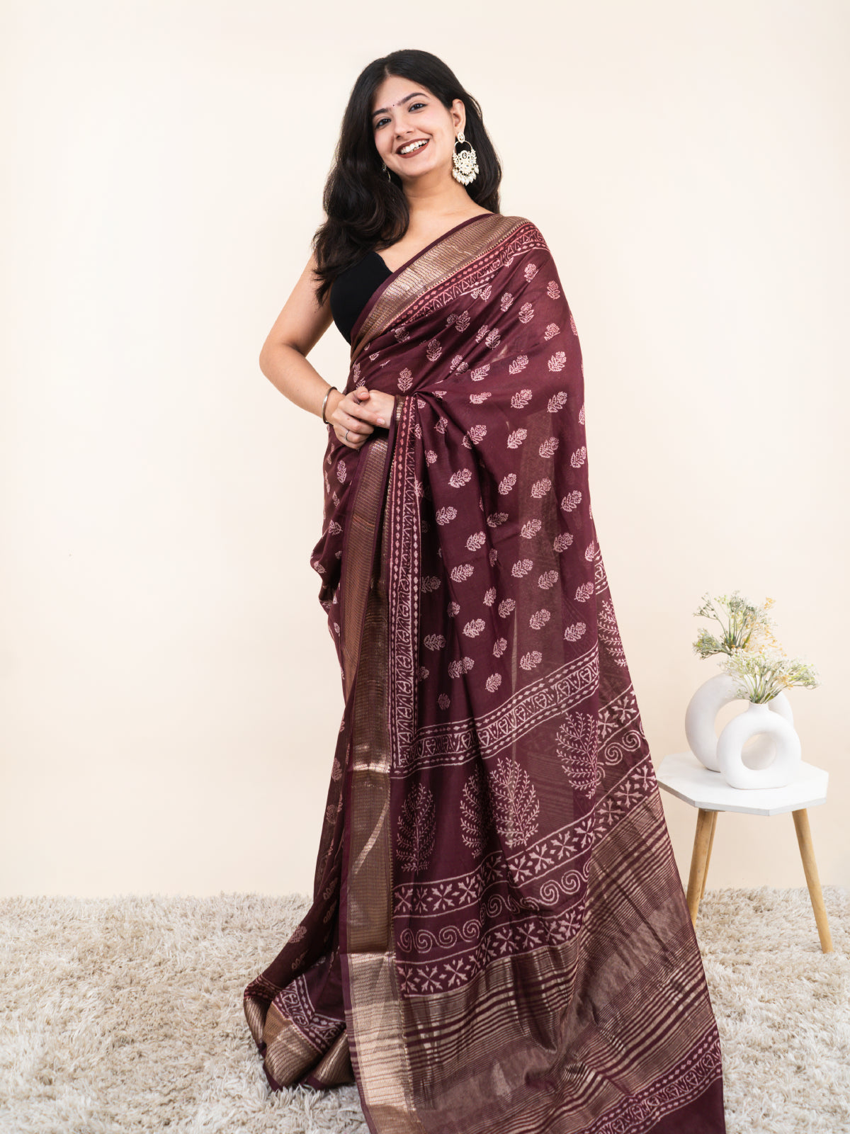 Narmika Maheshwari Cotton Silk Saree