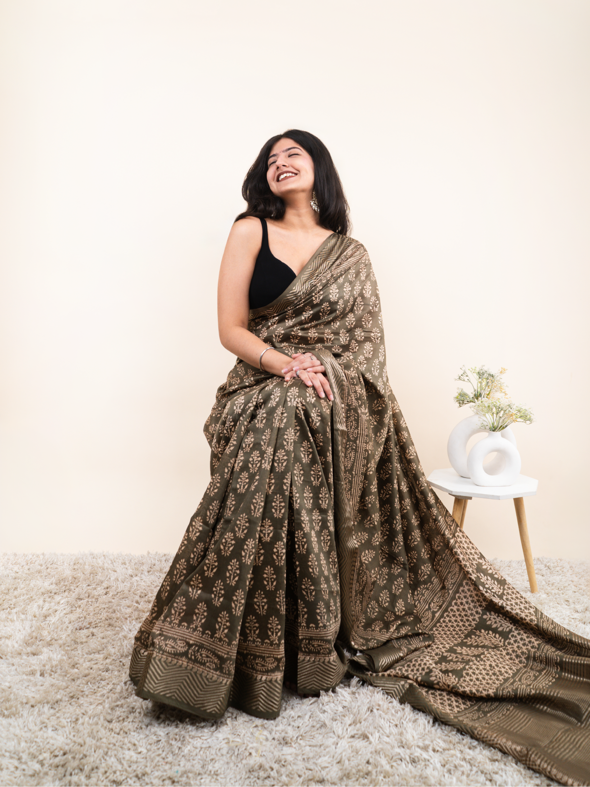 Meherangi Maheshwari Cotton Saree
