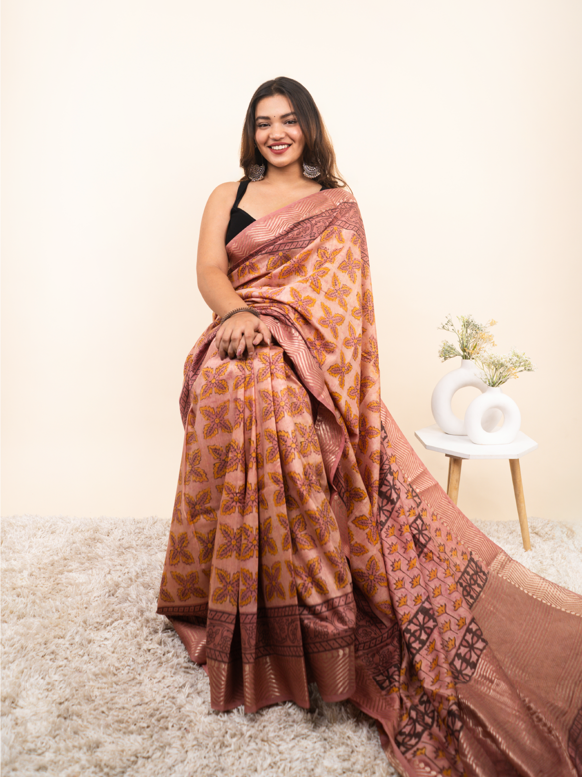 Reshmi Raaz Maheshwari Cotton Silk Saree