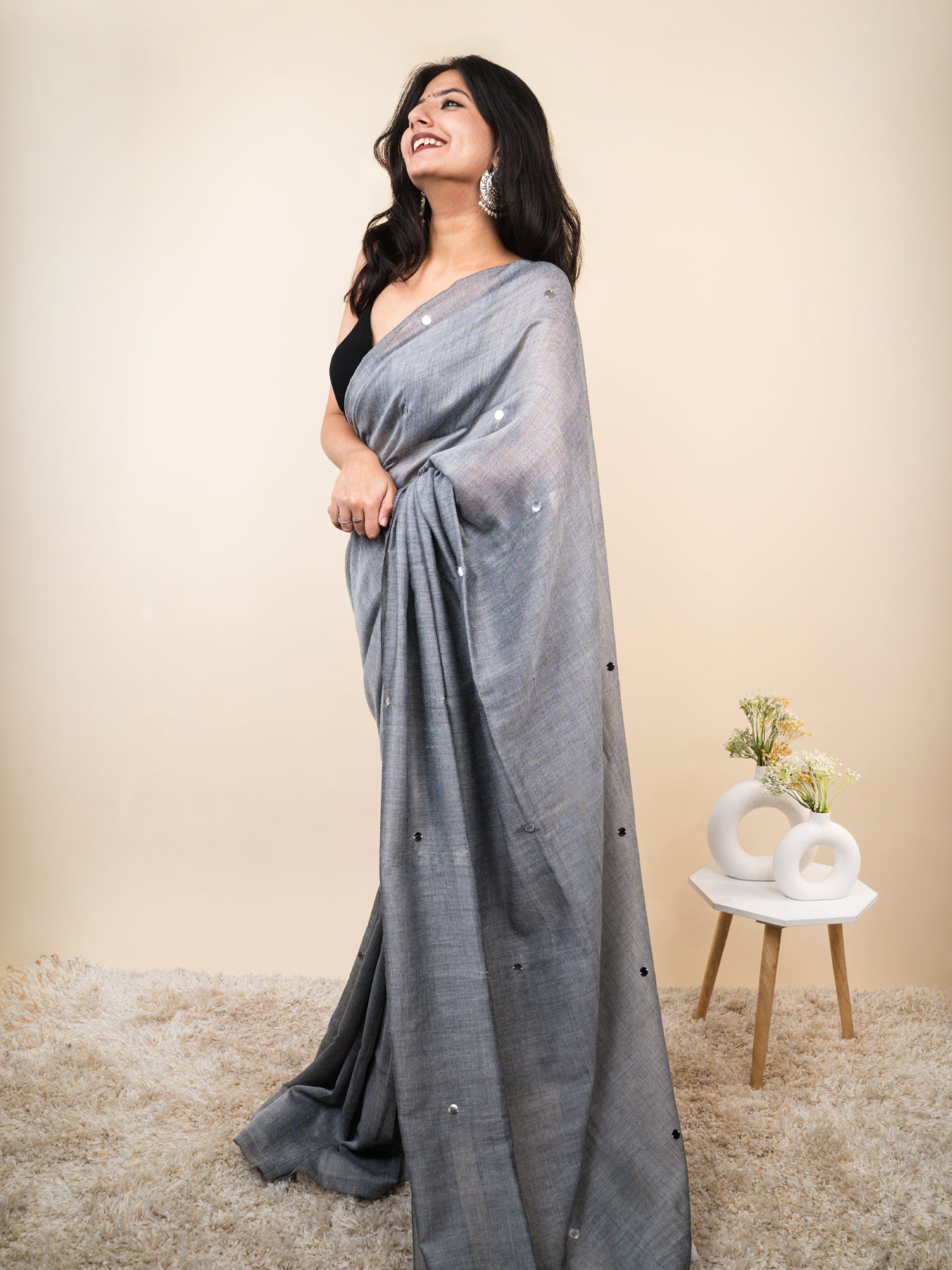 Dolphin Khadi Cotton Saree