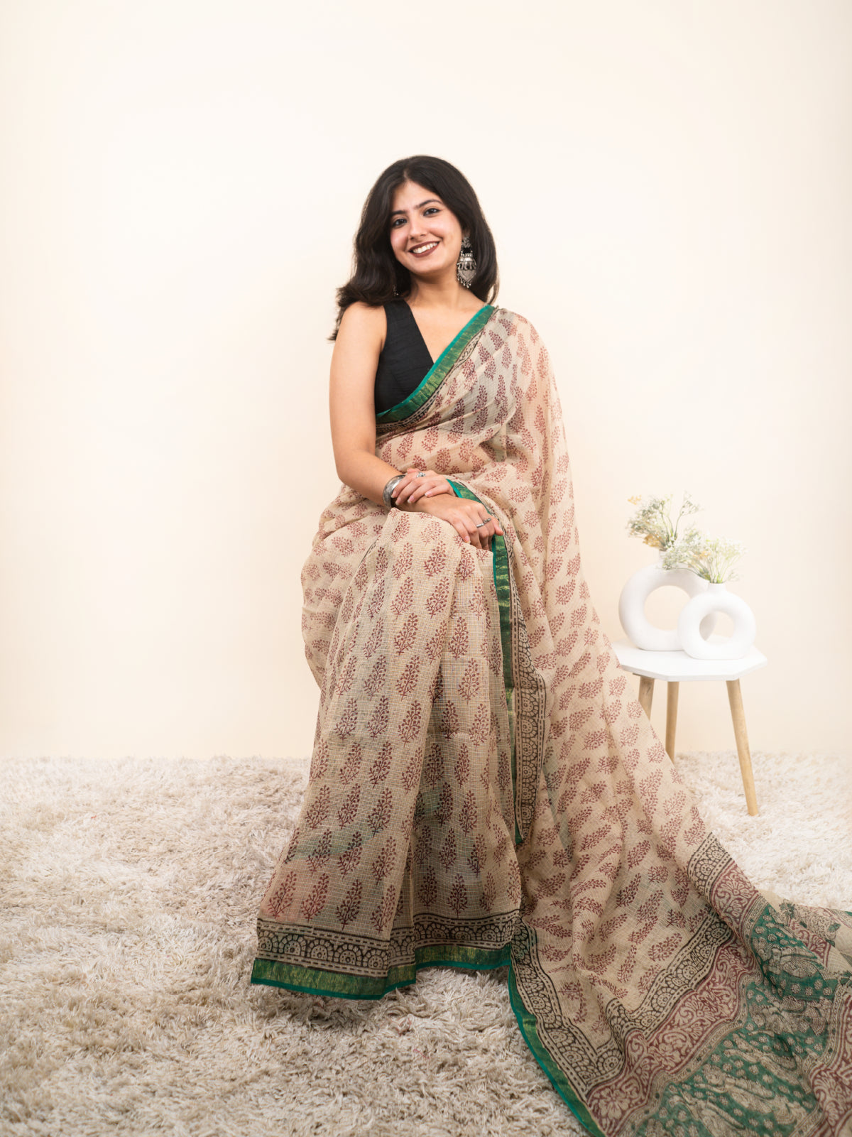 Panna Meena Kota Cotton Saree