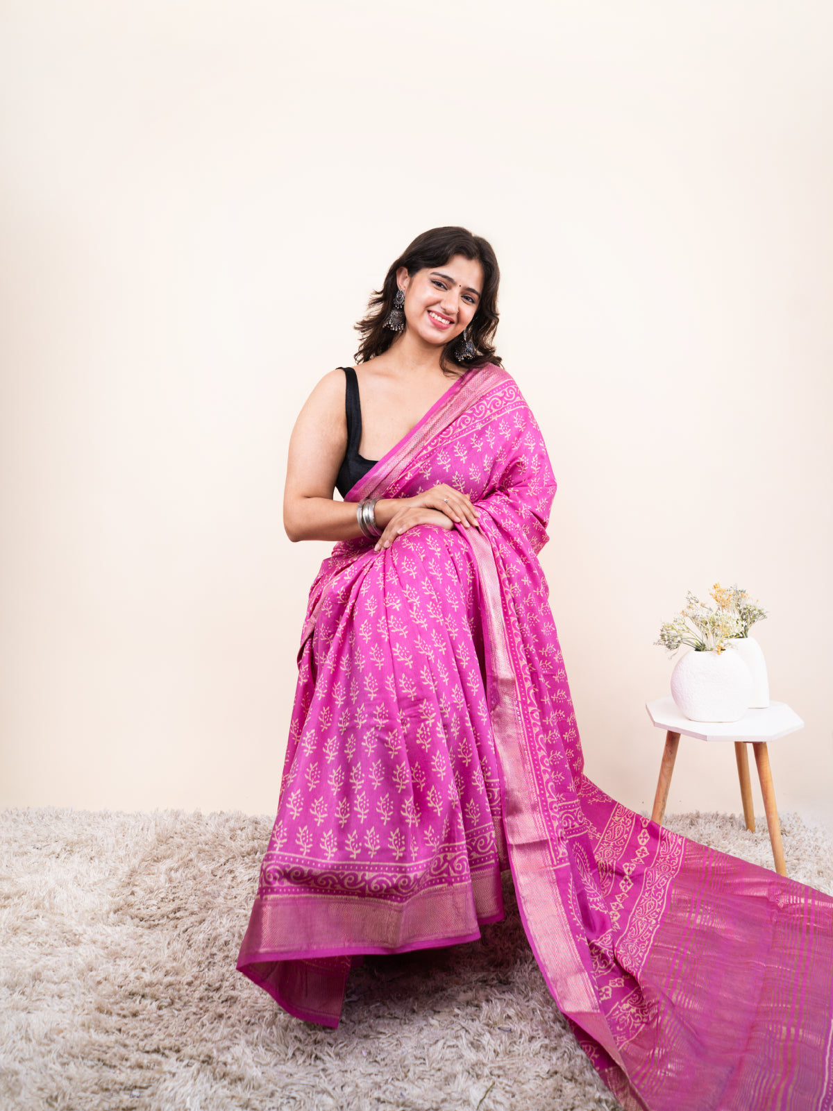 Ranikanj Maheshwari Cotton Silk Saree