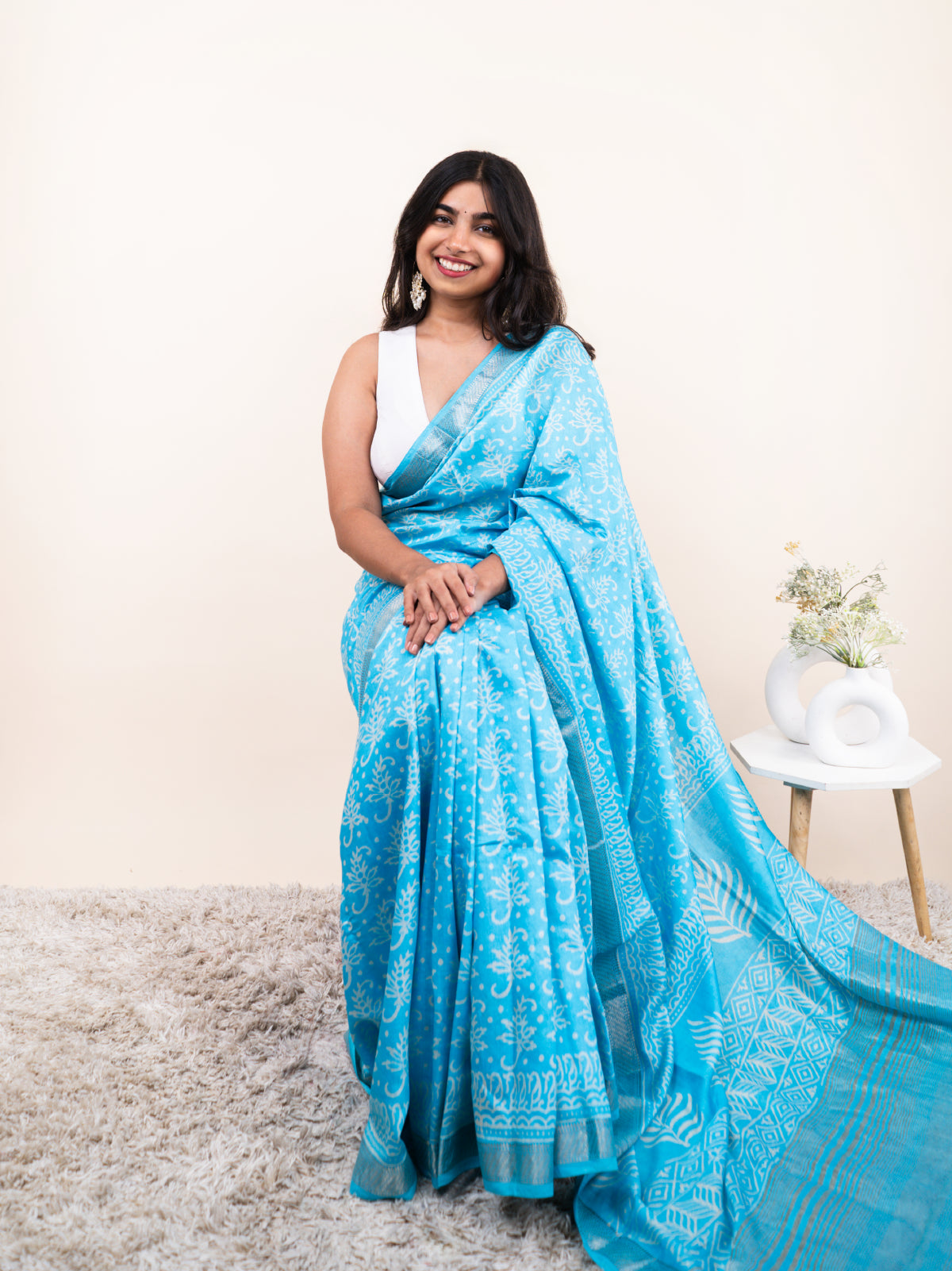 Sundarika Maheshwari Cotton Silk Saree