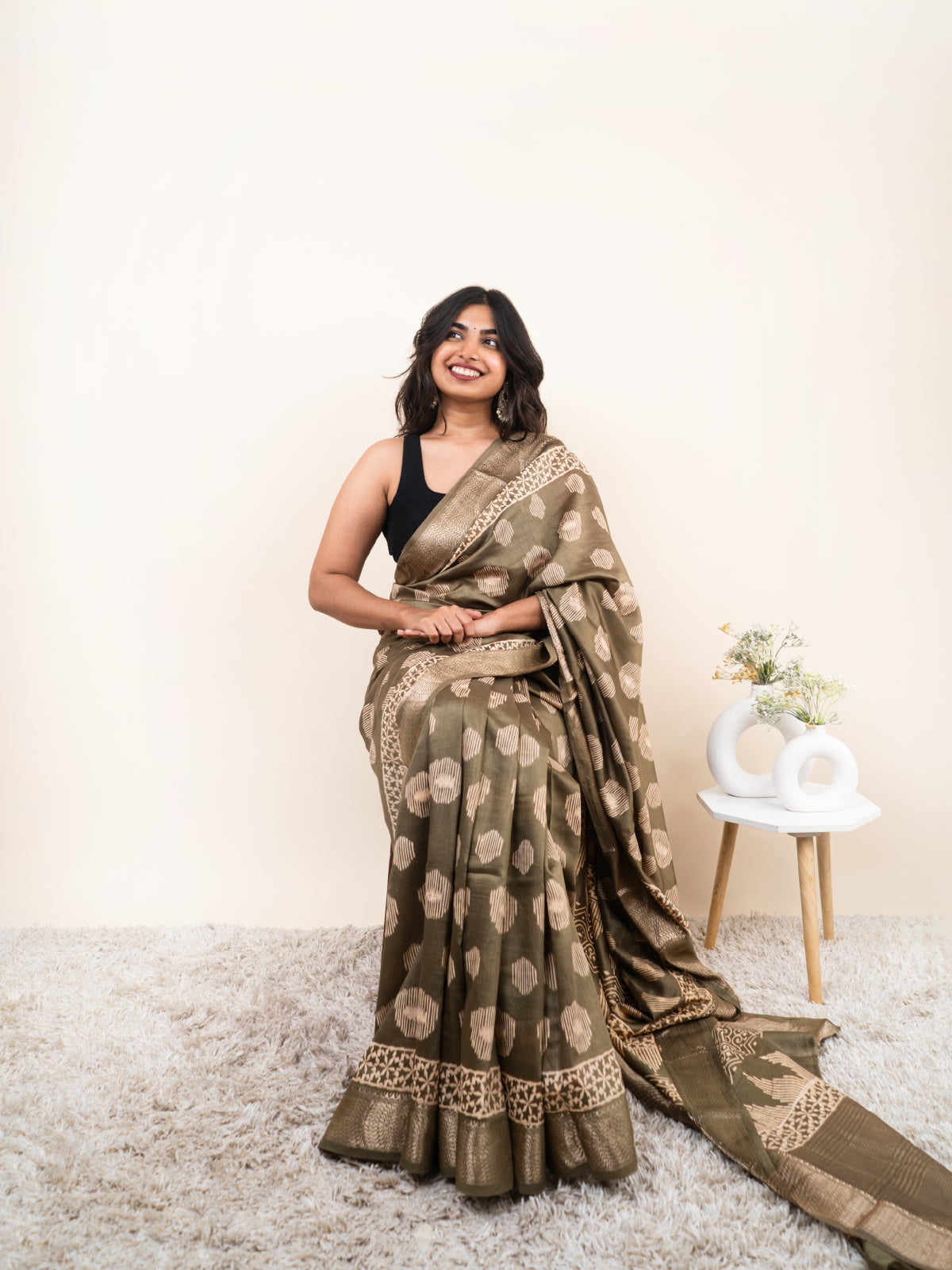 Raj Noor Maheshwari Cotton Silk Saree