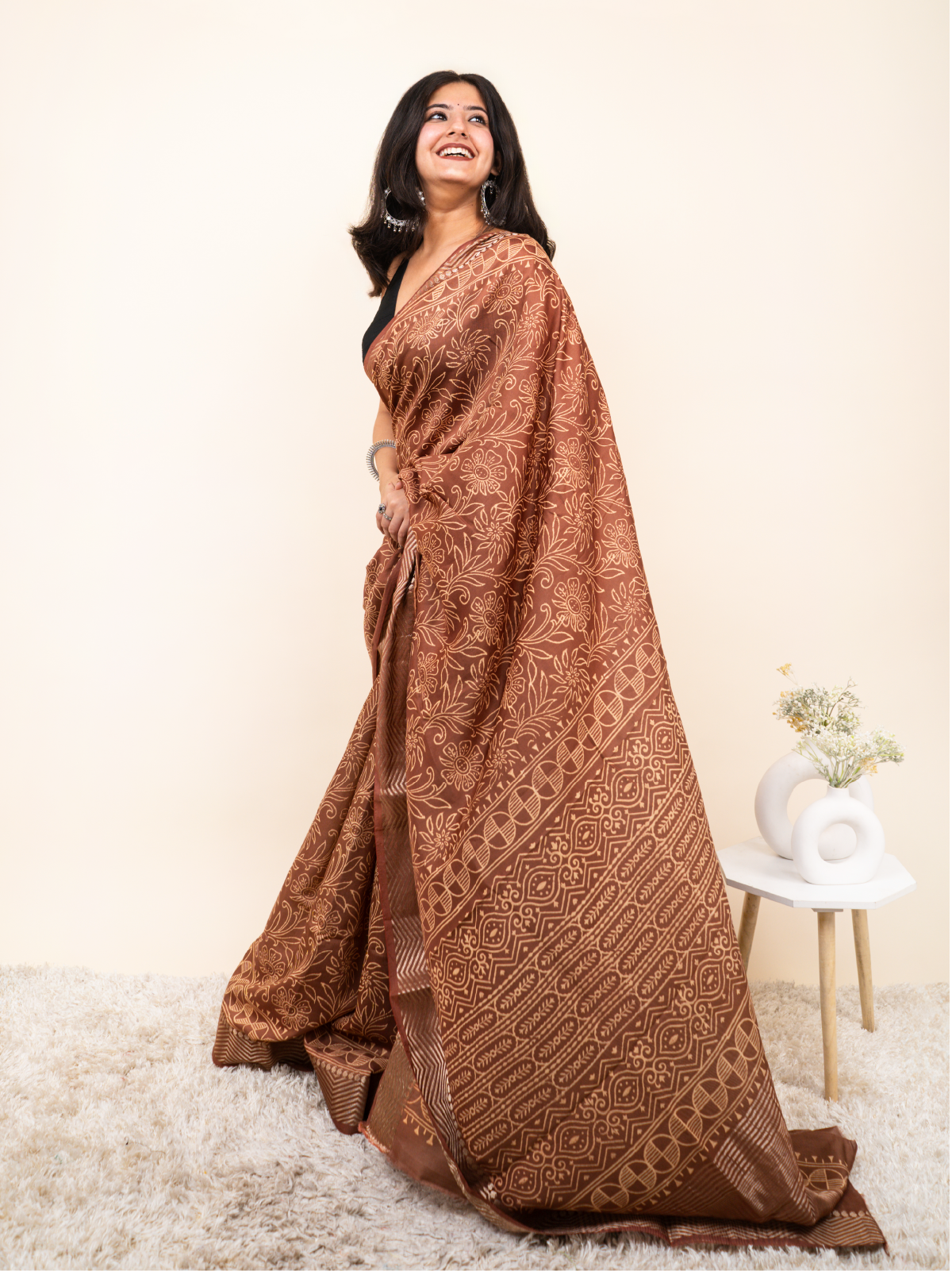 Raga Maheshwari Cotton Silk Saree