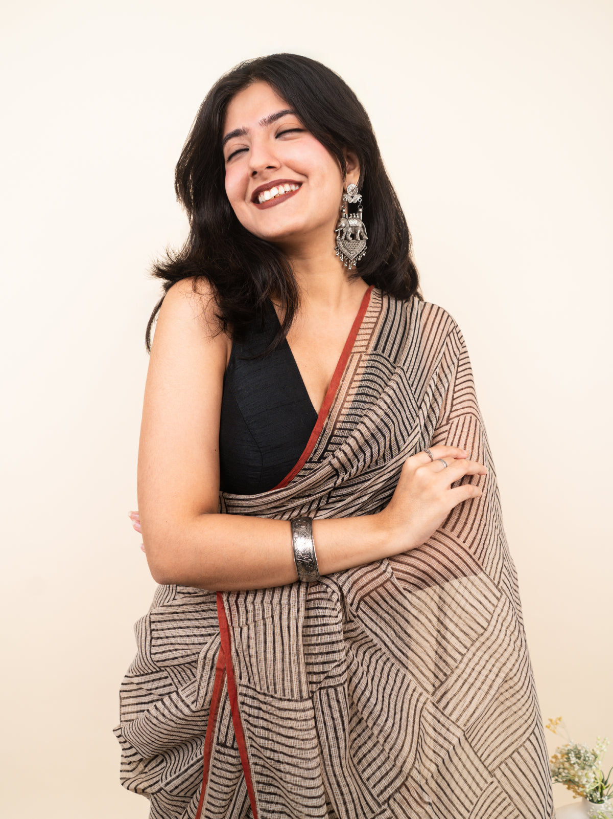 Nayi Chaukdi Kota Cotton Saree