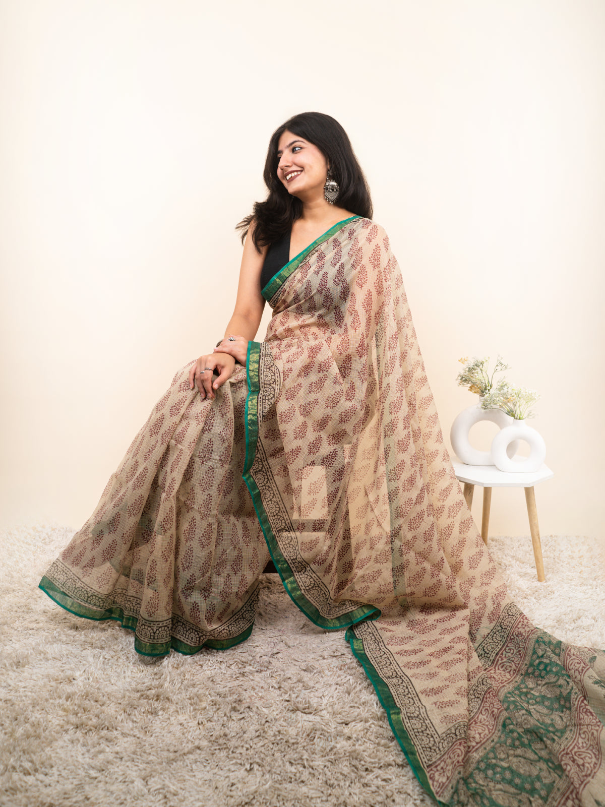 Panna Meena Kota Cotton Saree