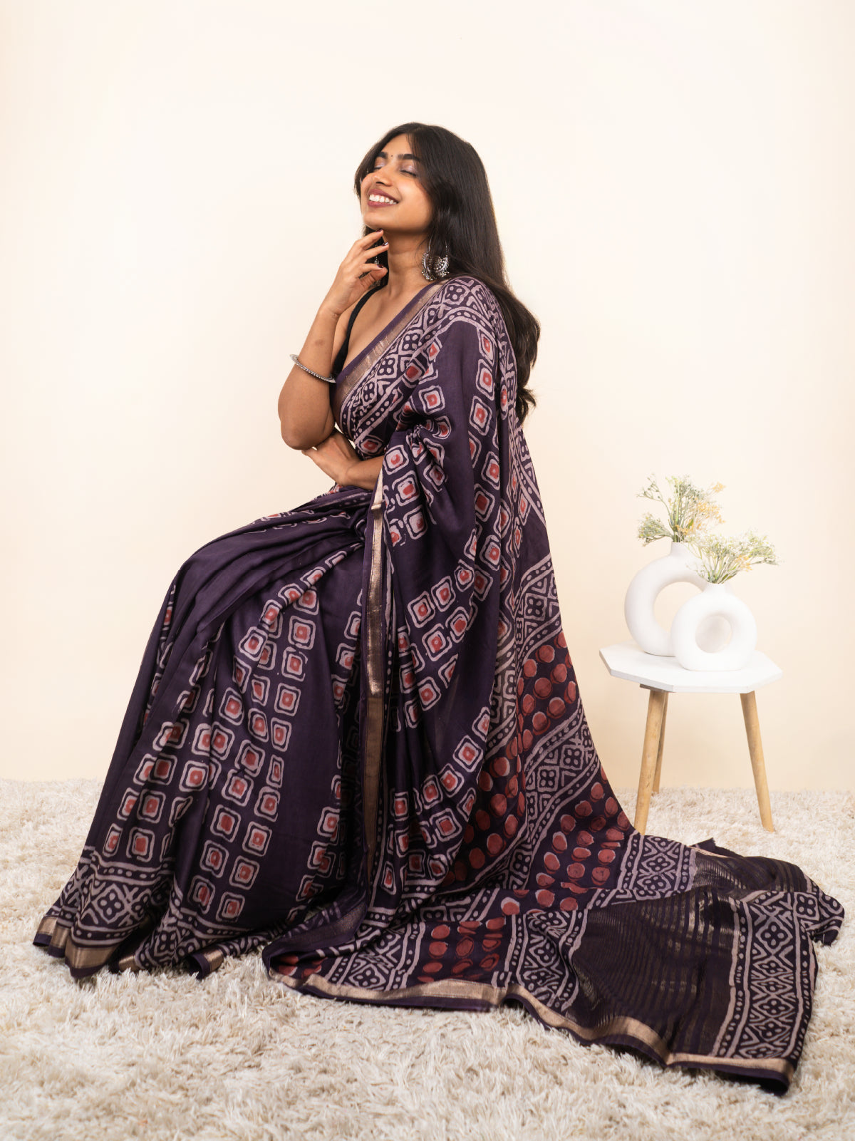 Garden Mist Modal Silk Saree