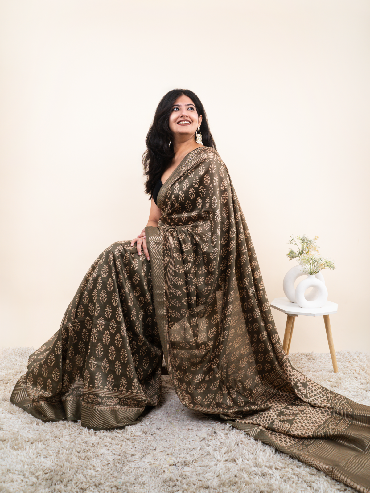 Meherangi Maheshwari Cotton Saree