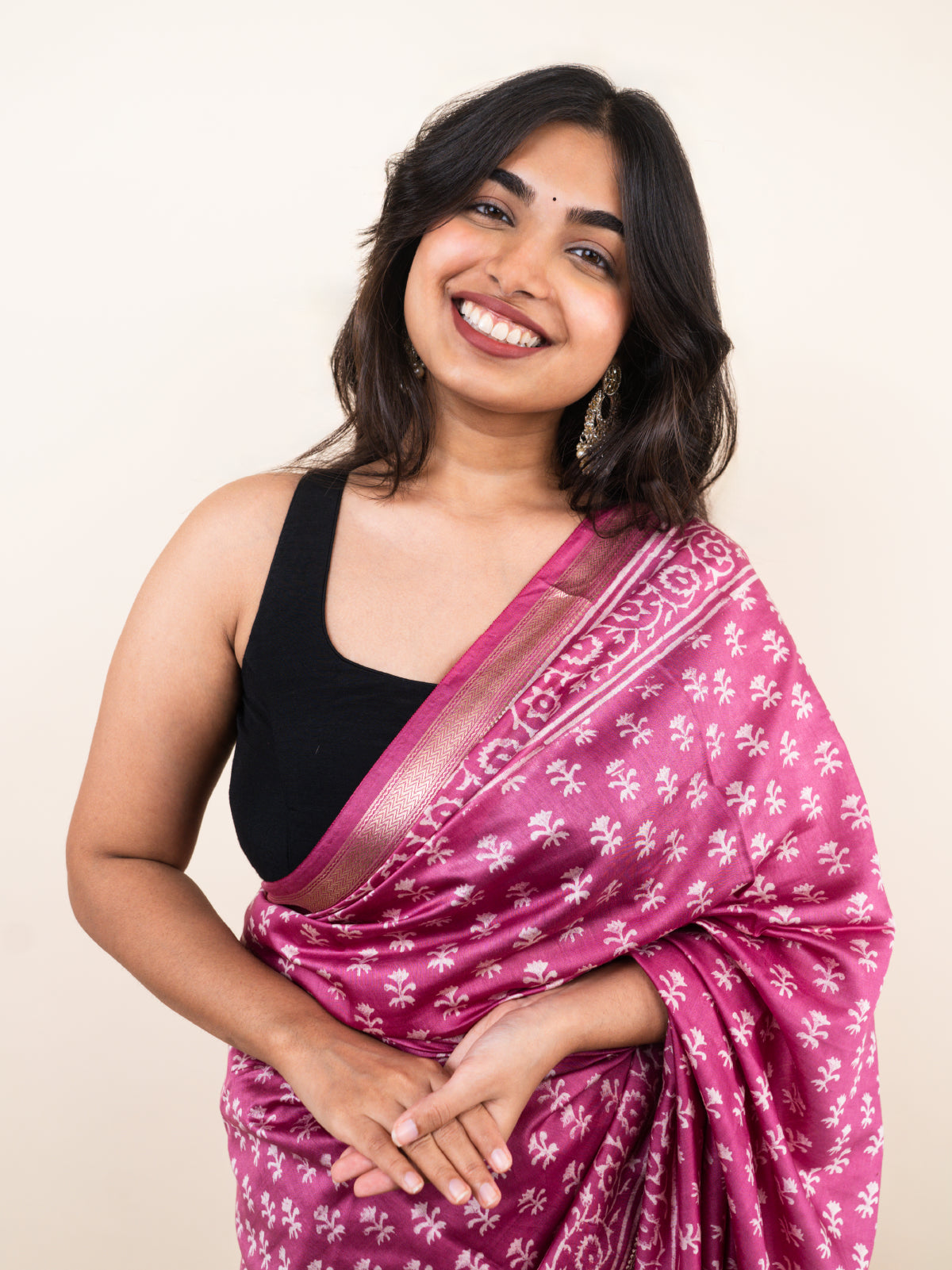 Color of Stories maheshwari Cotton Silk Saree