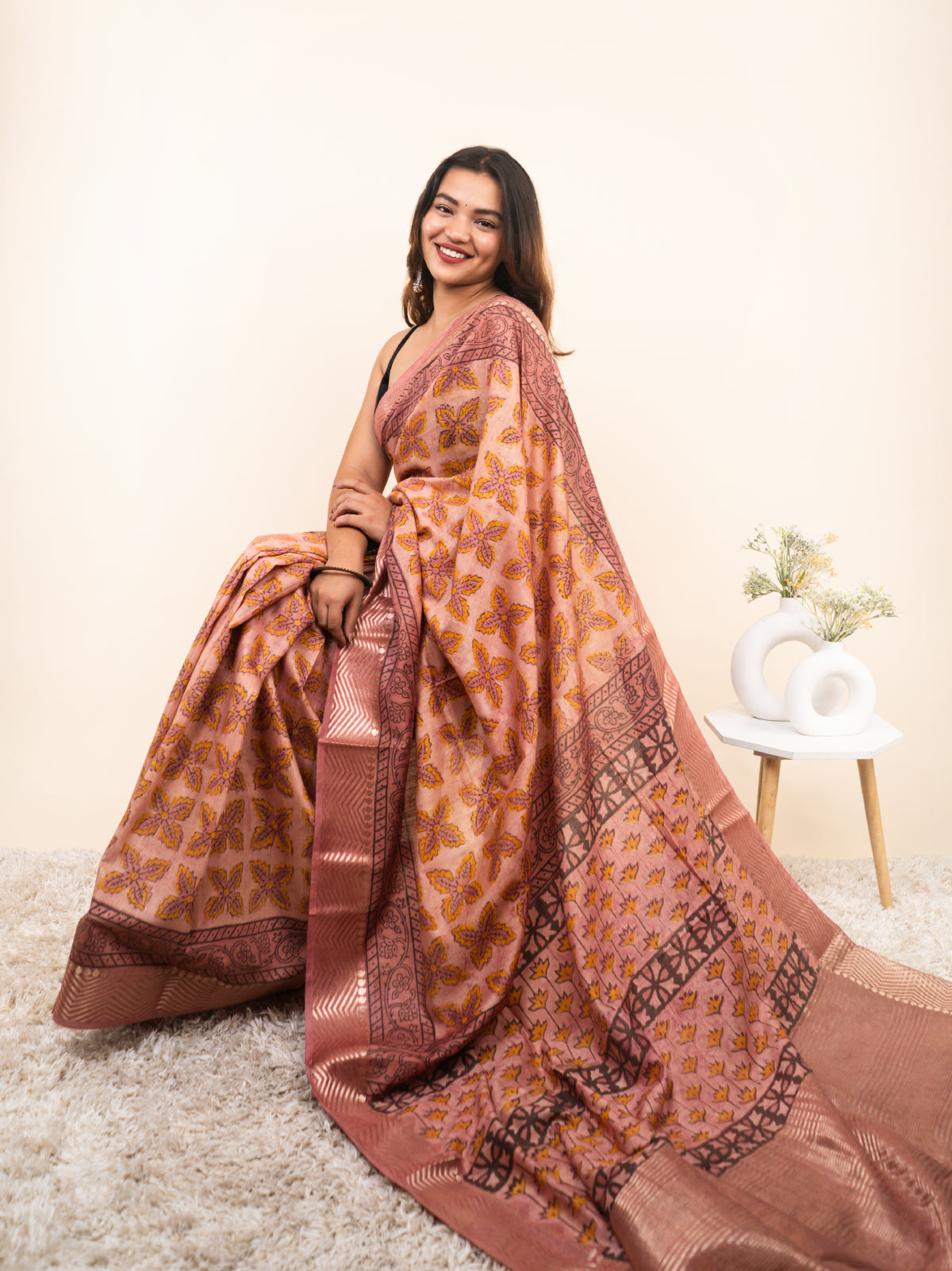 Reshmi Raaz Maheshwari Cotton Silk Saree