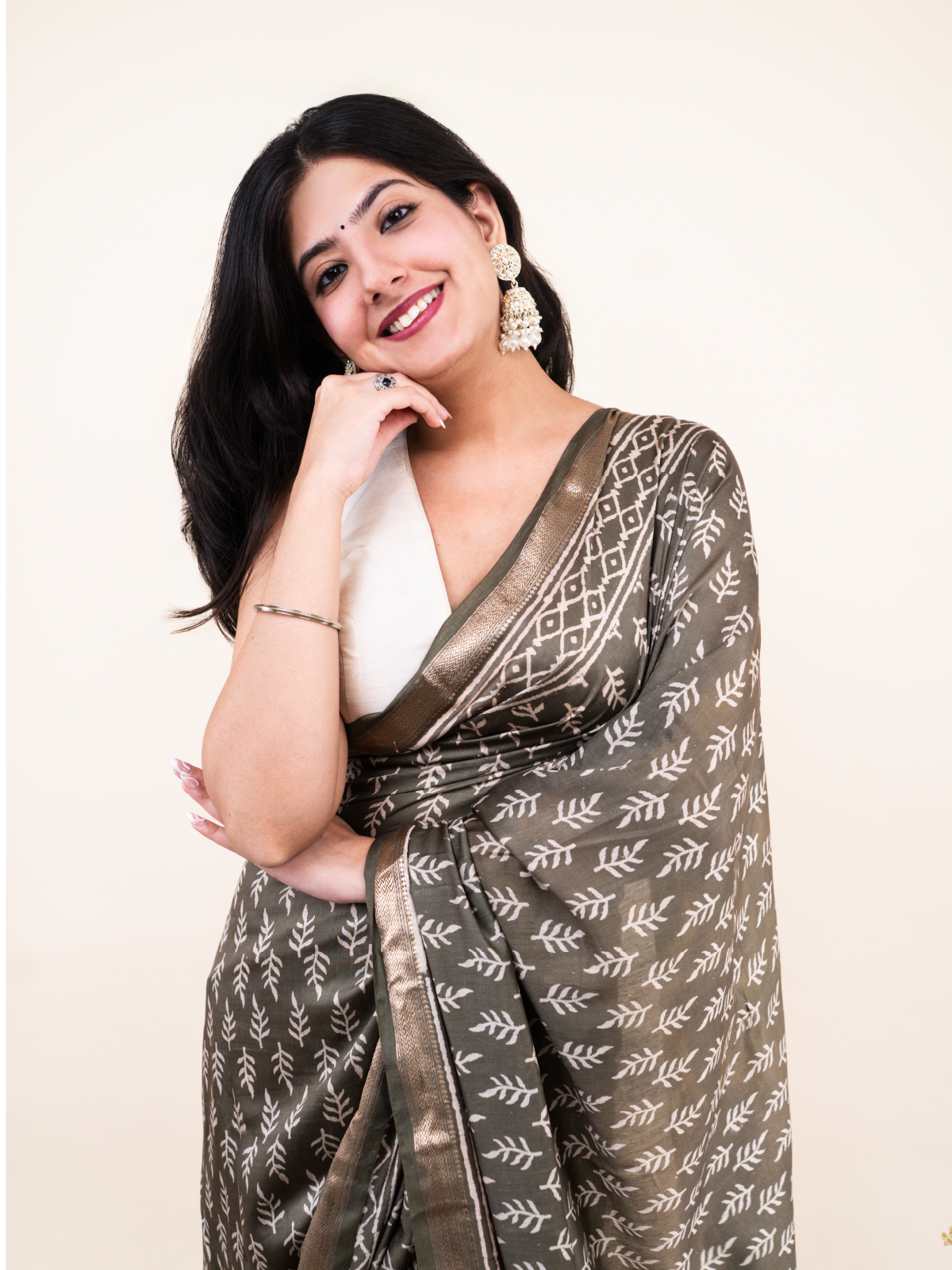 Soft Shine Maheshwari Cotton Silk Saree