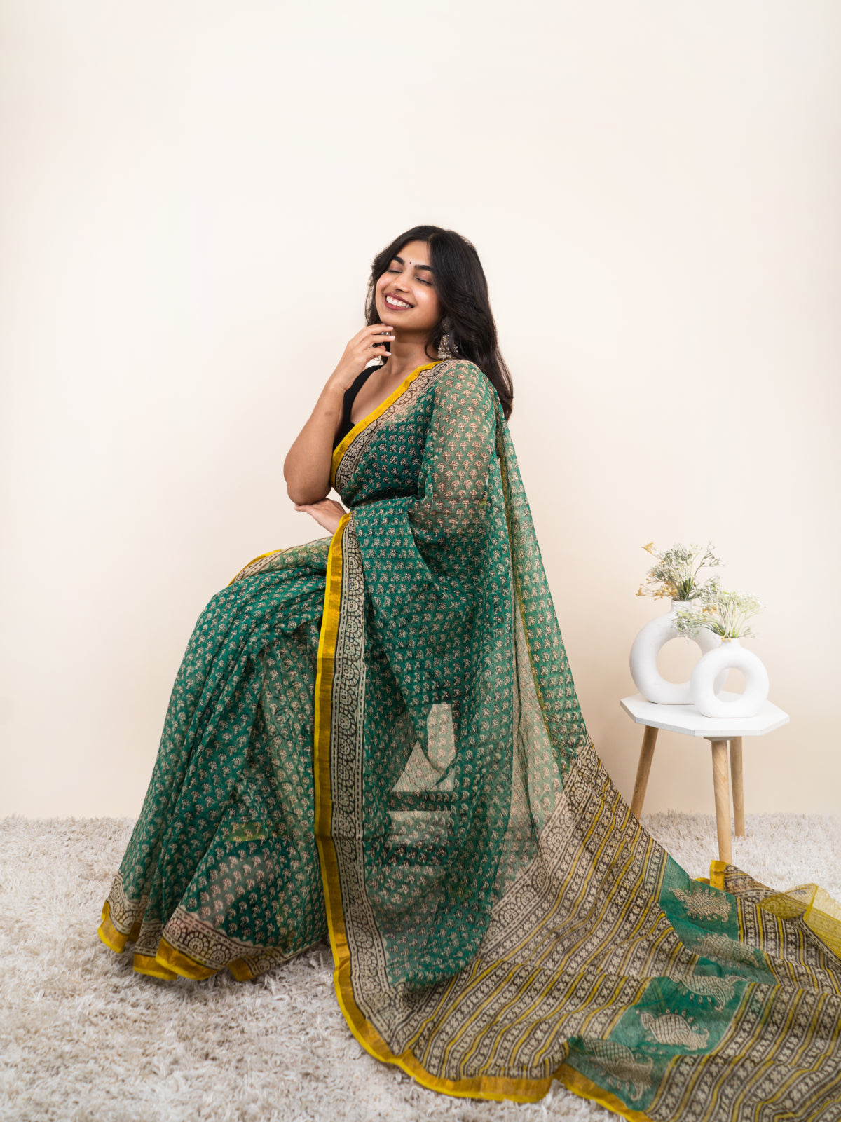 Royal Minimal Kota Cotton Saree