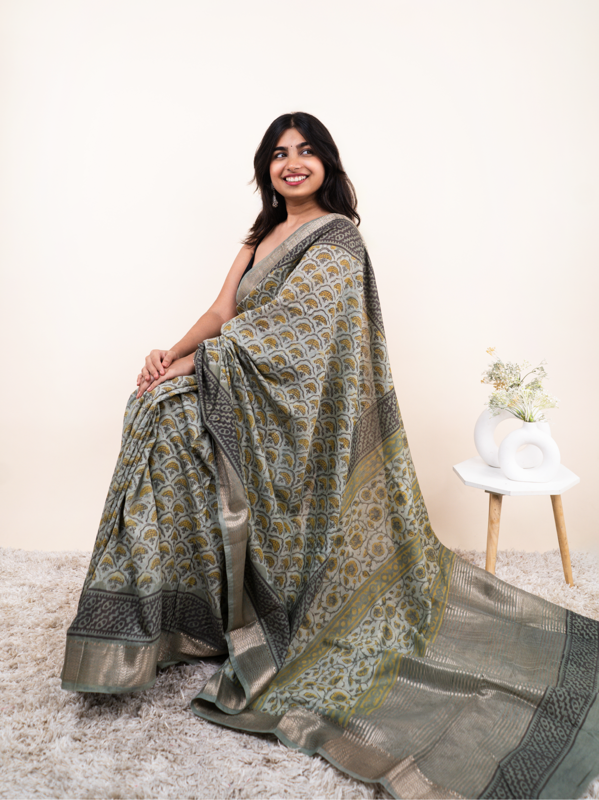 Kaya Maheshwari Cotton Silk Saree