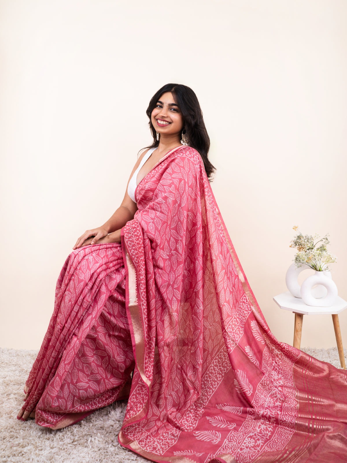 Husna Maheshwari Cotton Silk Saree