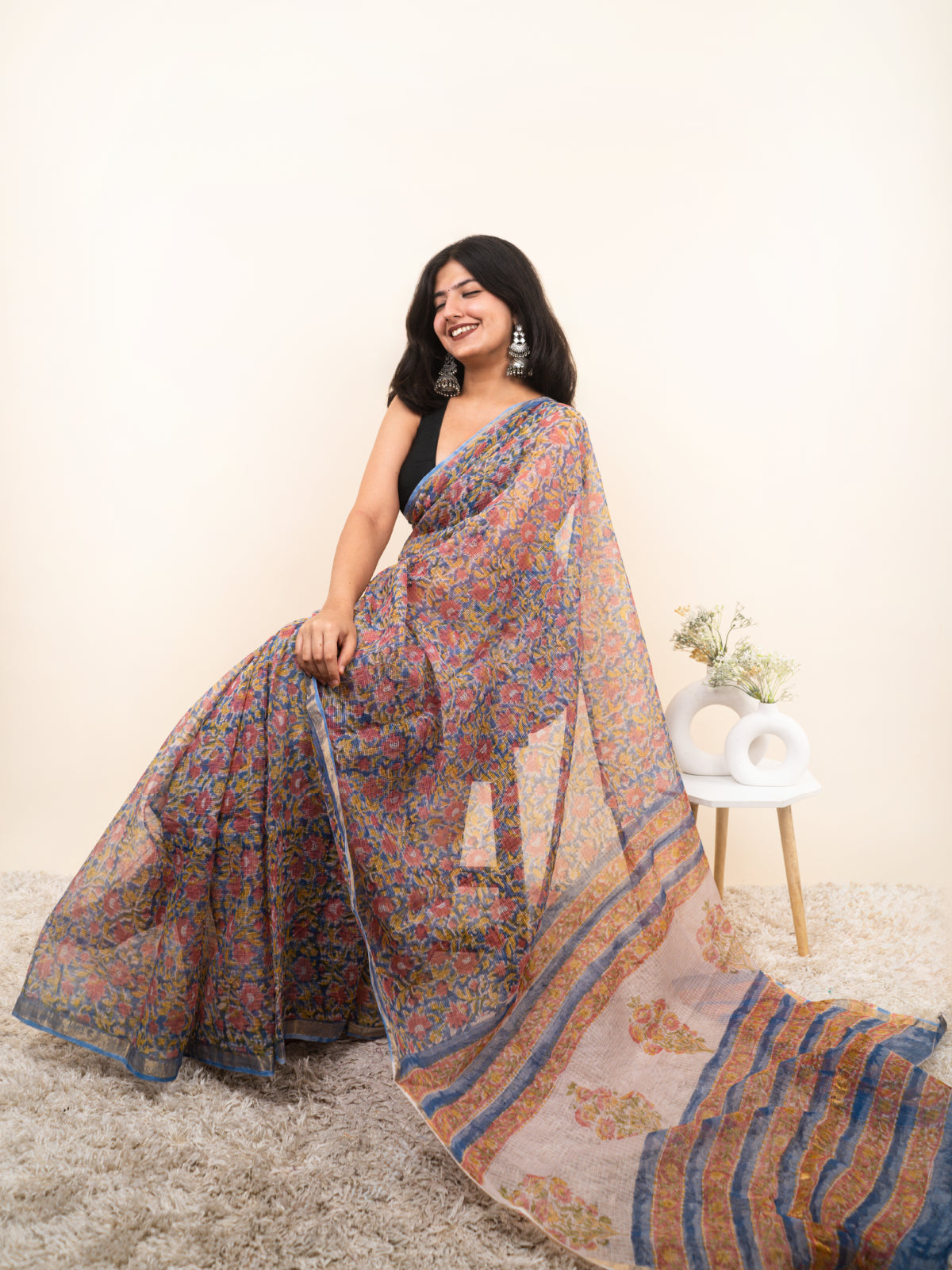 Rangrez Kota Cotton Saree