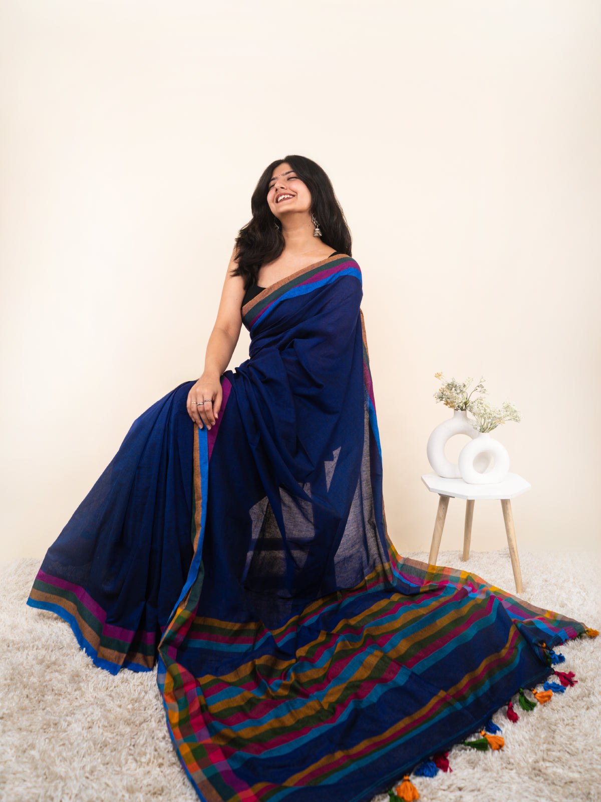Blue Breeze Cotton Saree
