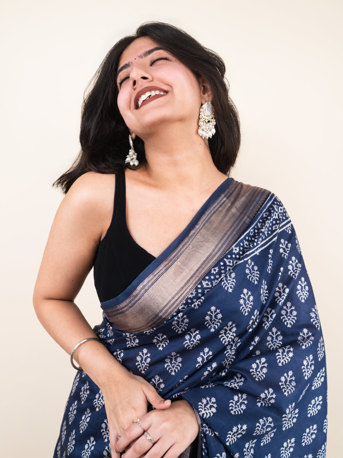 Resham ki Raah Maheshwari Cotton Silk Saree