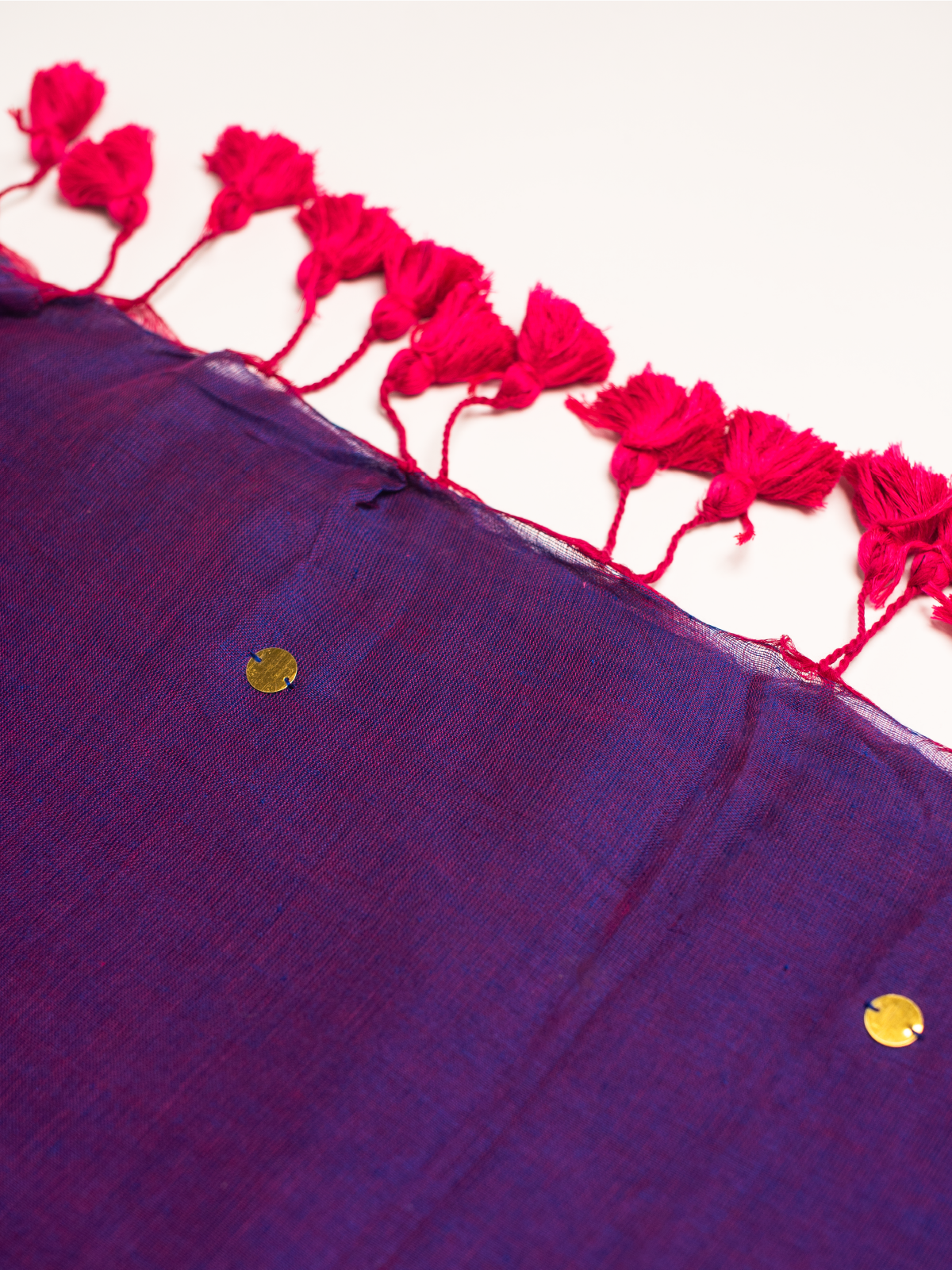 Eggplant Cotton Saree