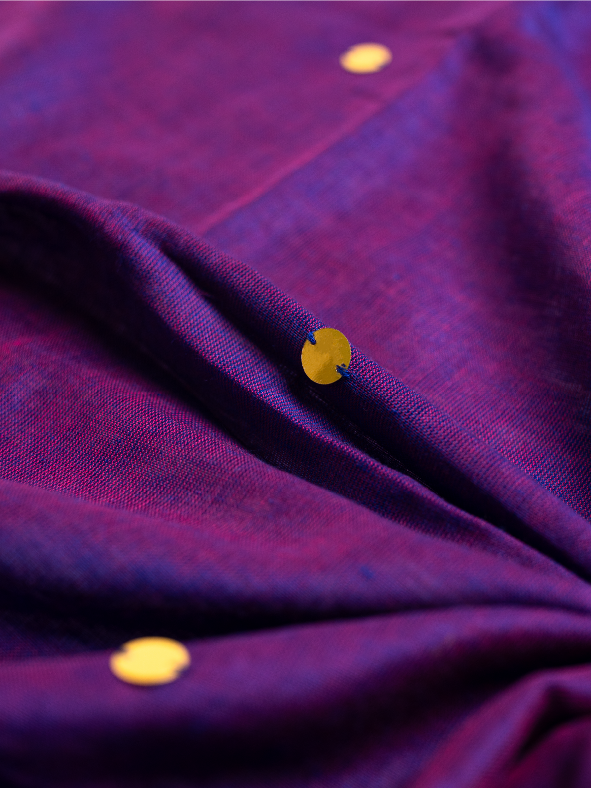 Eggplant Cotton Saree