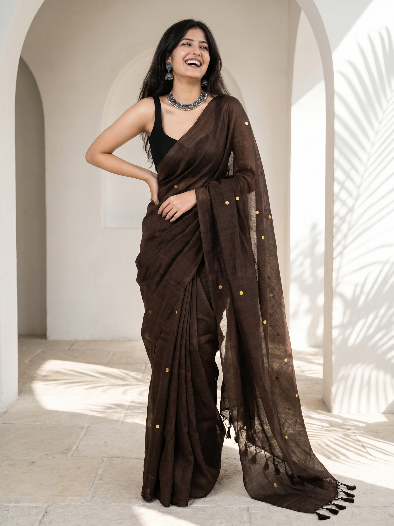 Brownie Cotton Saree