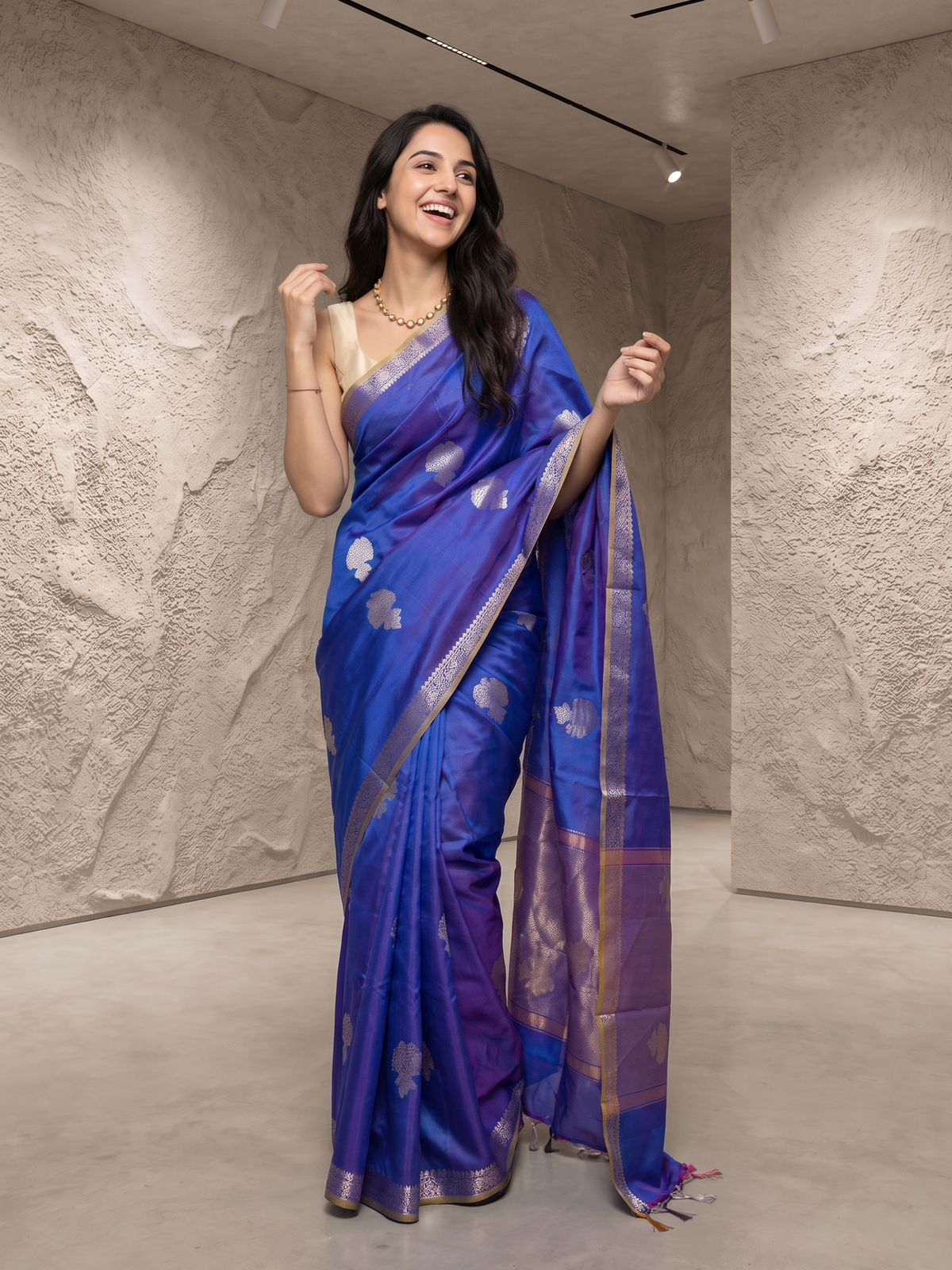 Neelambari Silk Banarasi Saree