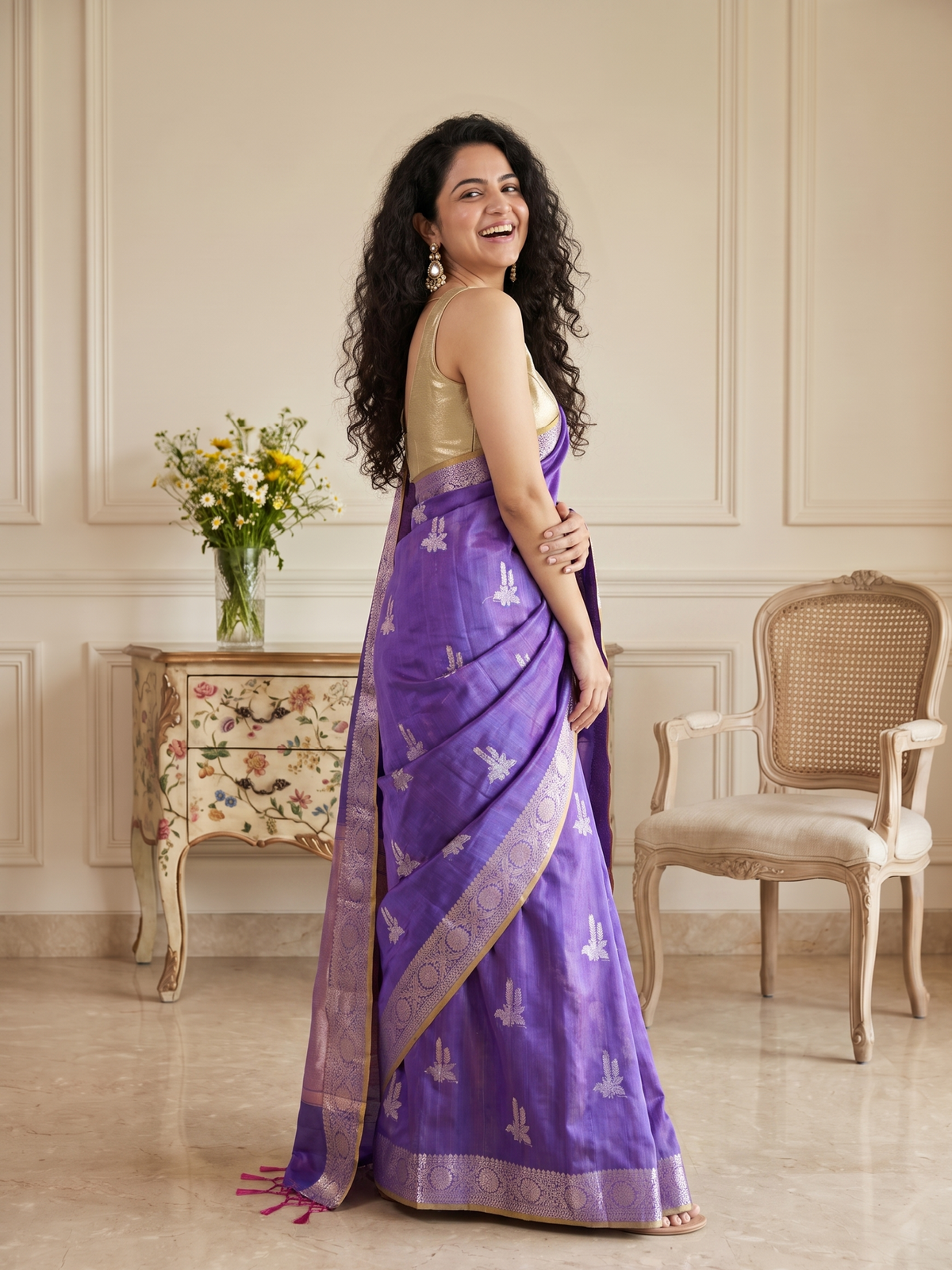 Titli Noor Tussar Silk Banarasi Saree