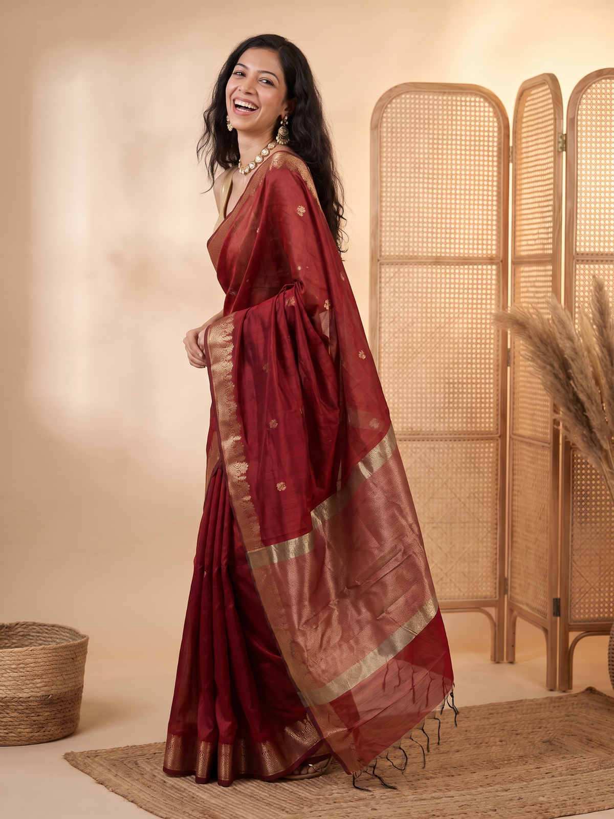 Ruby Rajkumari Banarasi Cotton Saree