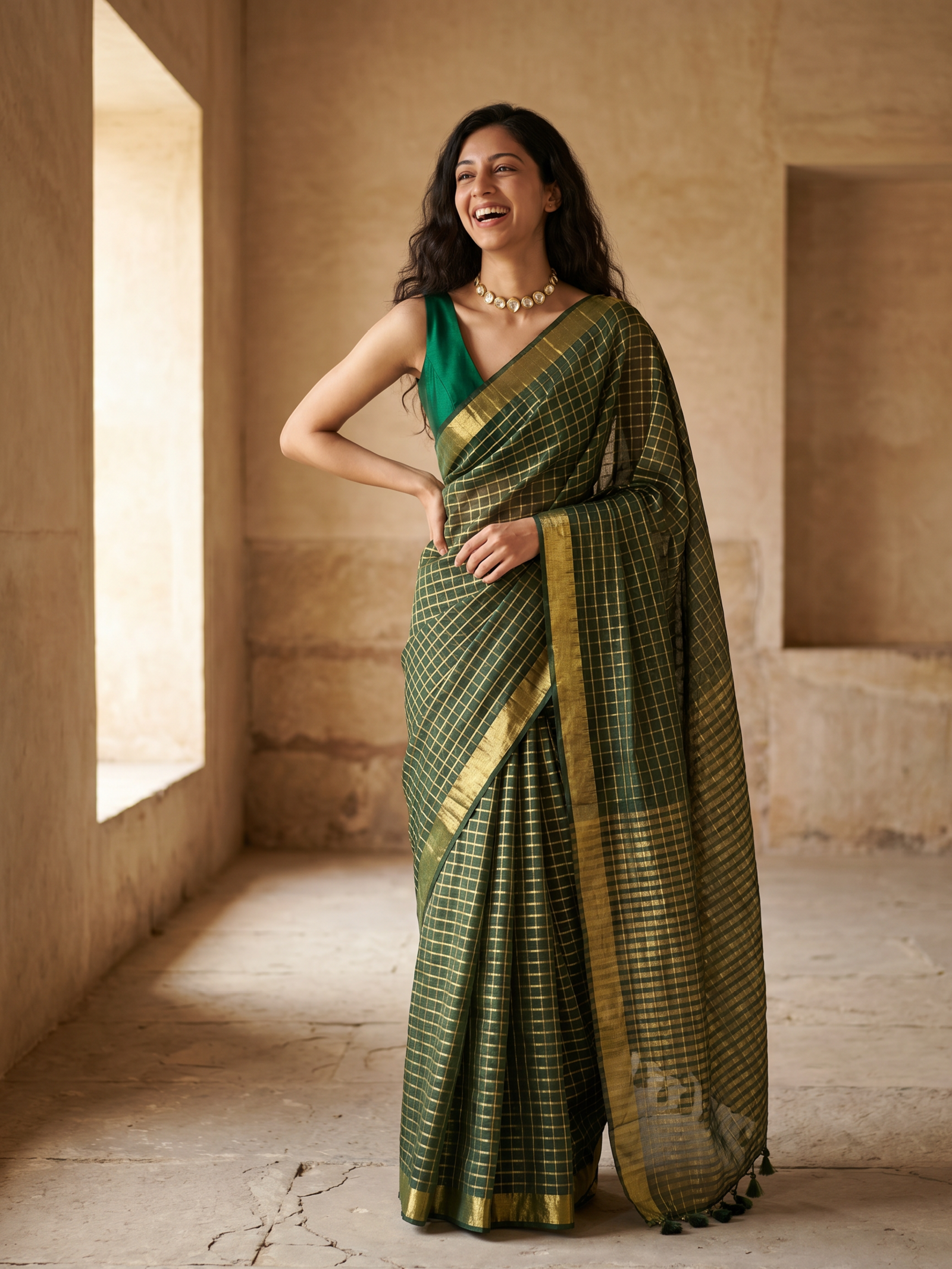 Vaibhavi Mulmul Saree