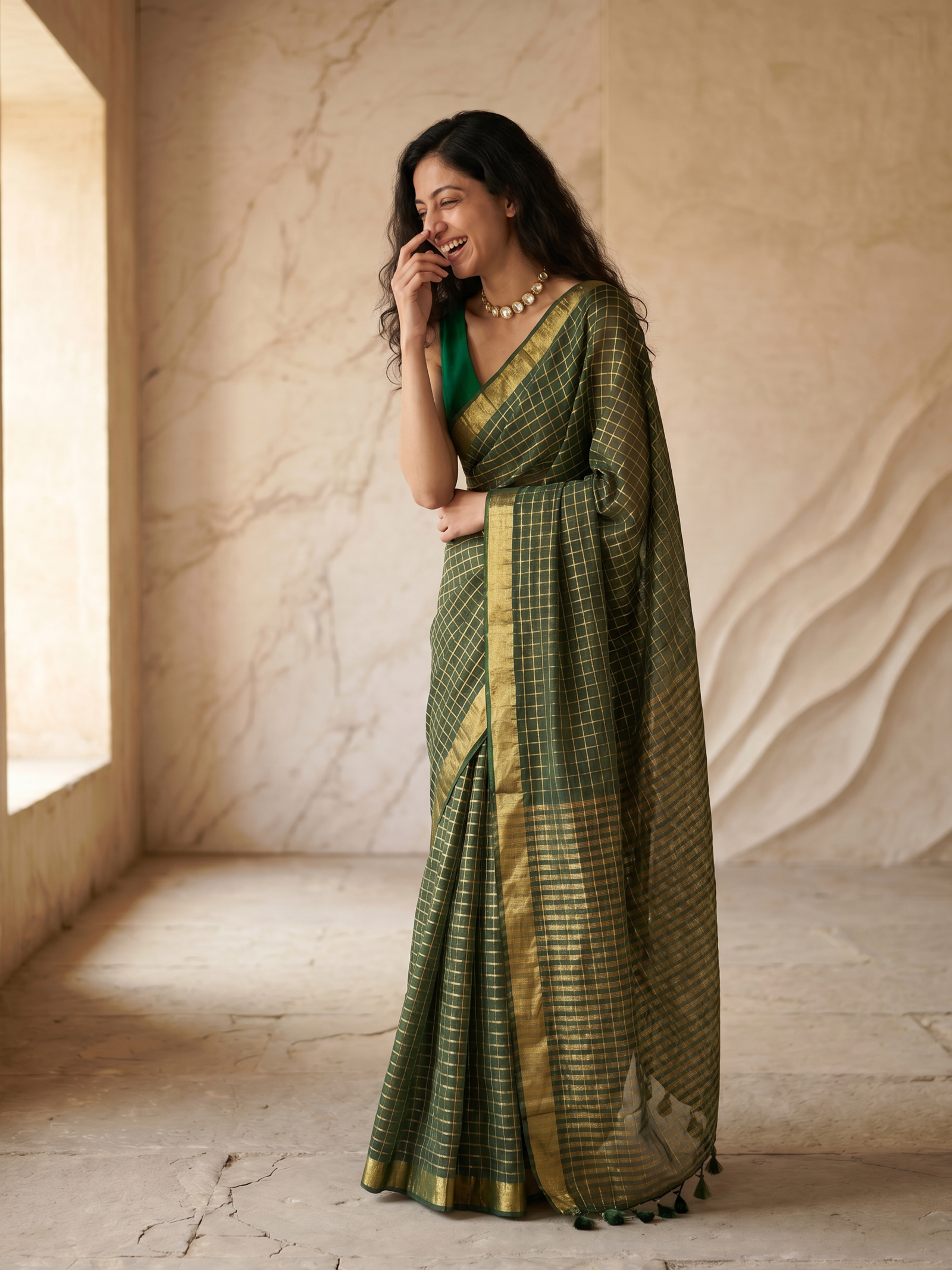 Vaibhavi Mulmul Saree