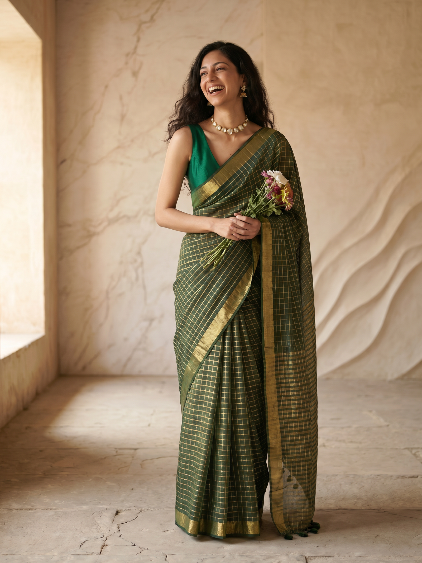 Vaibhavi Mulmul Saree