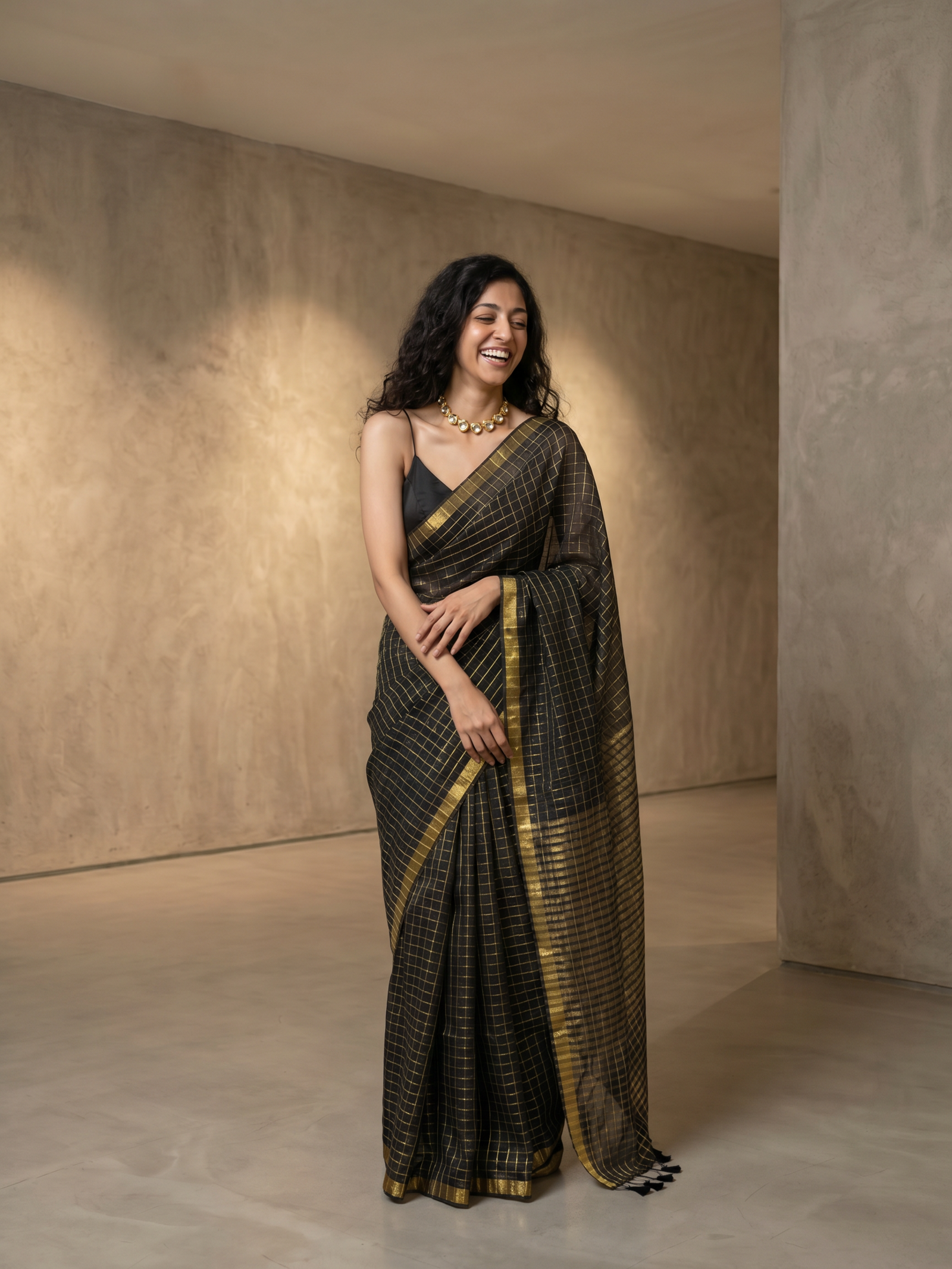 Kanak Kaali Mulmul Saree