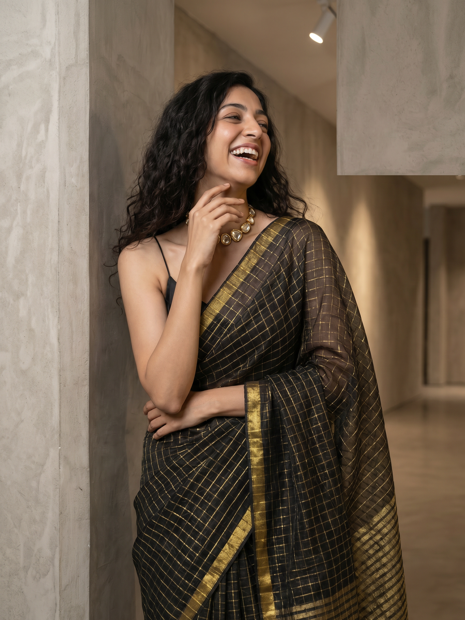 Kanak Kaali Mulmul Saree