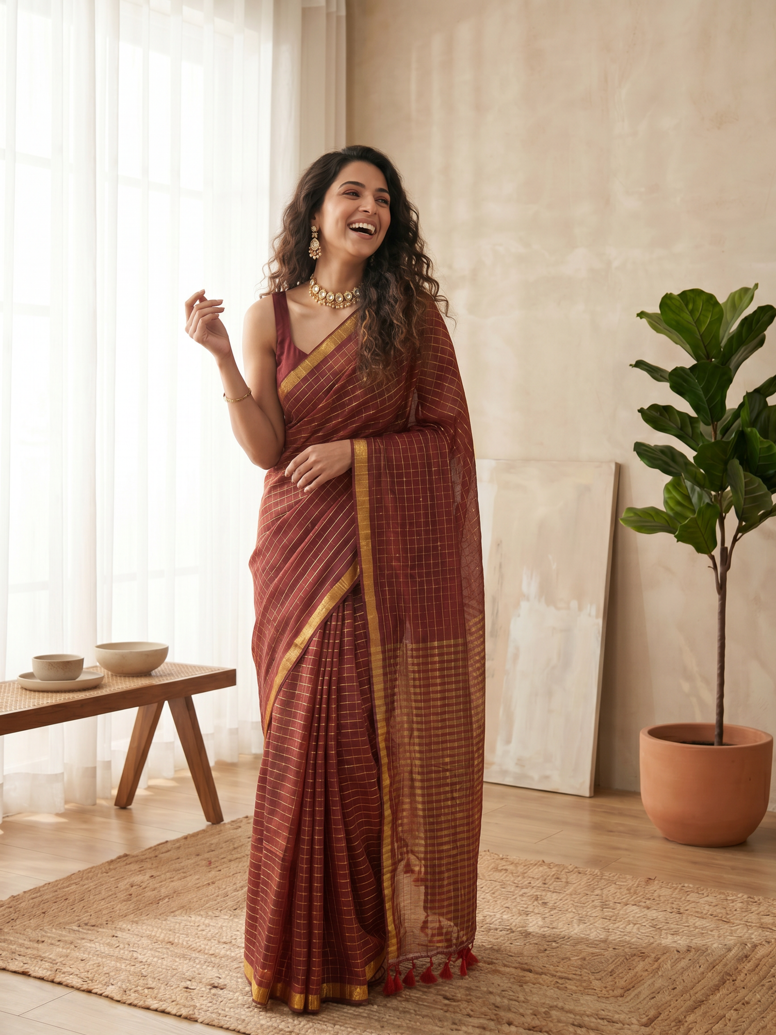 Rajrani Mulmul Saree