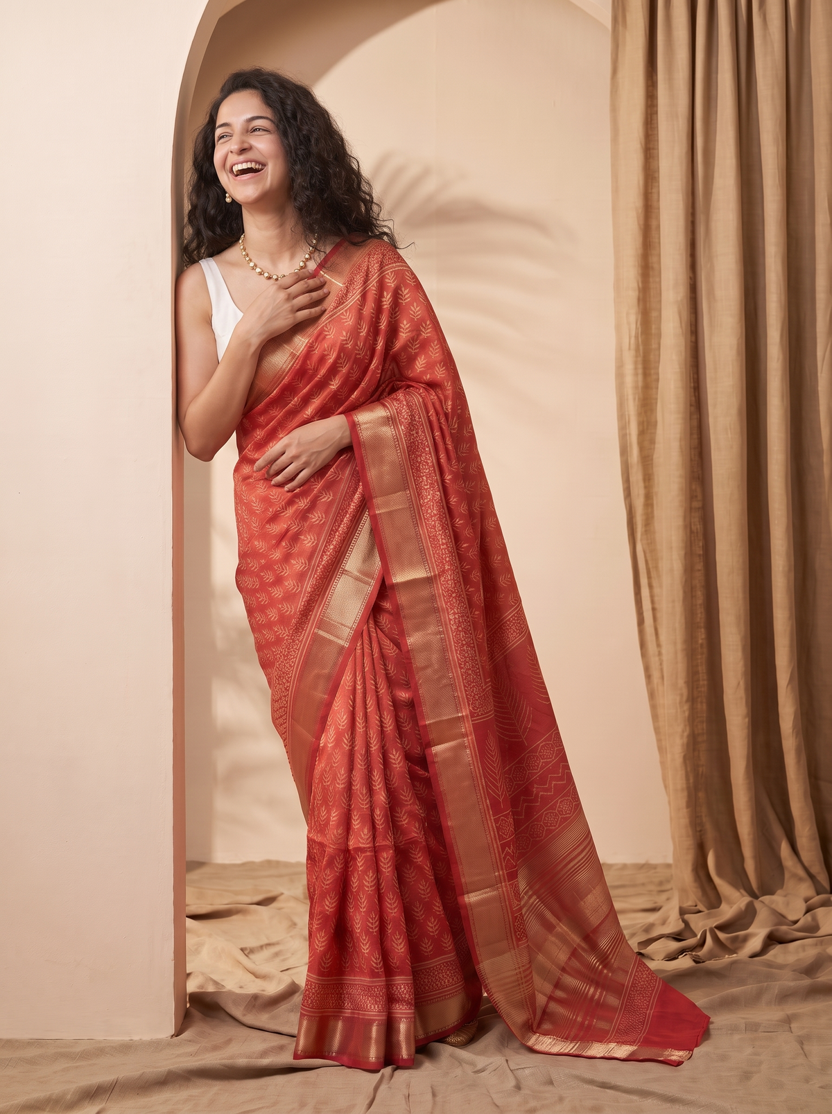 Kokila Maheshwari Cotton Silk Saree