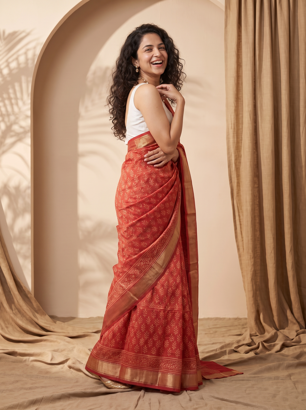 Kokila Maheshwari Cotton Silk Saree