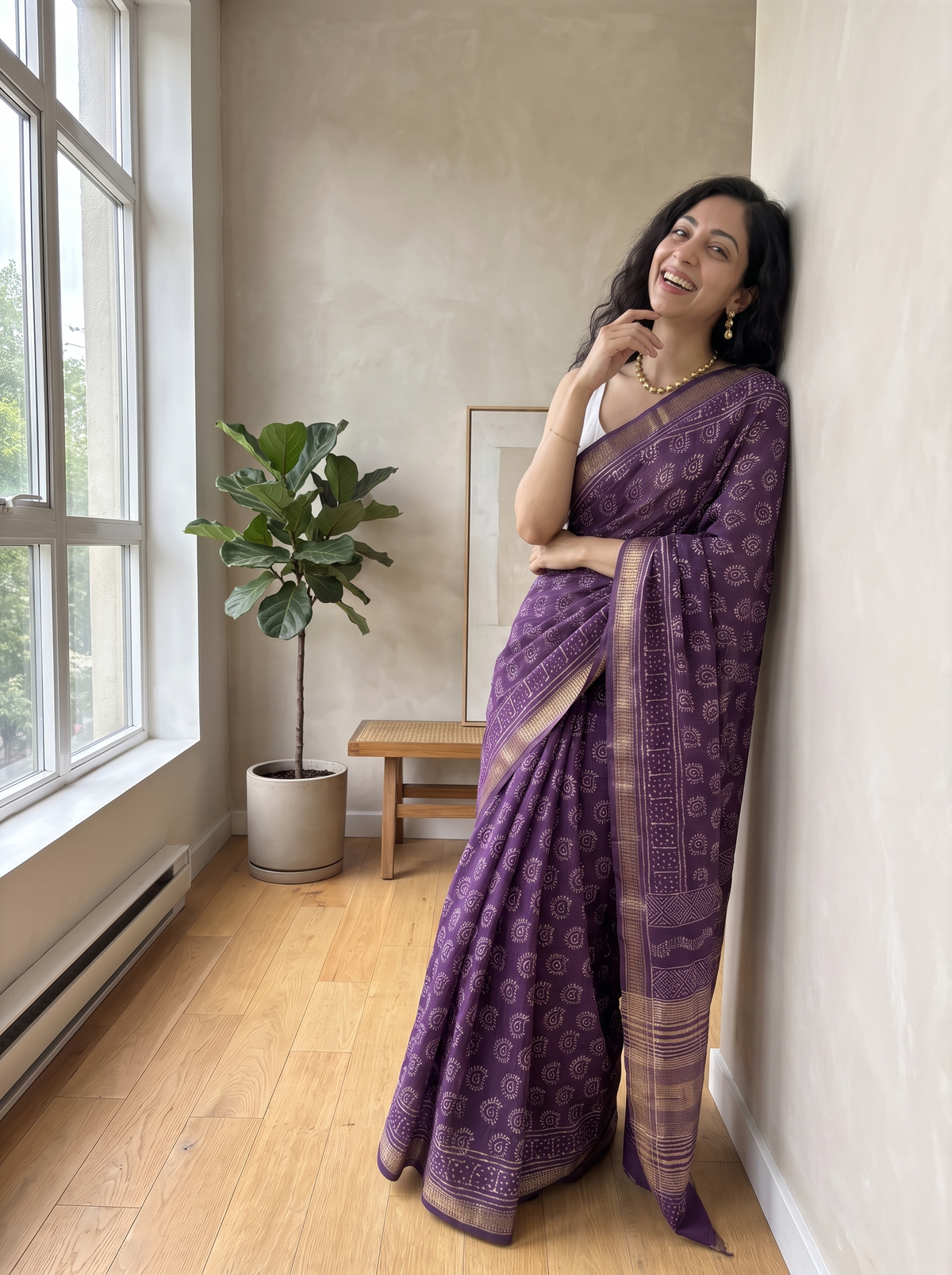 Rajkumari Maheshwari Cotton Silk Saree