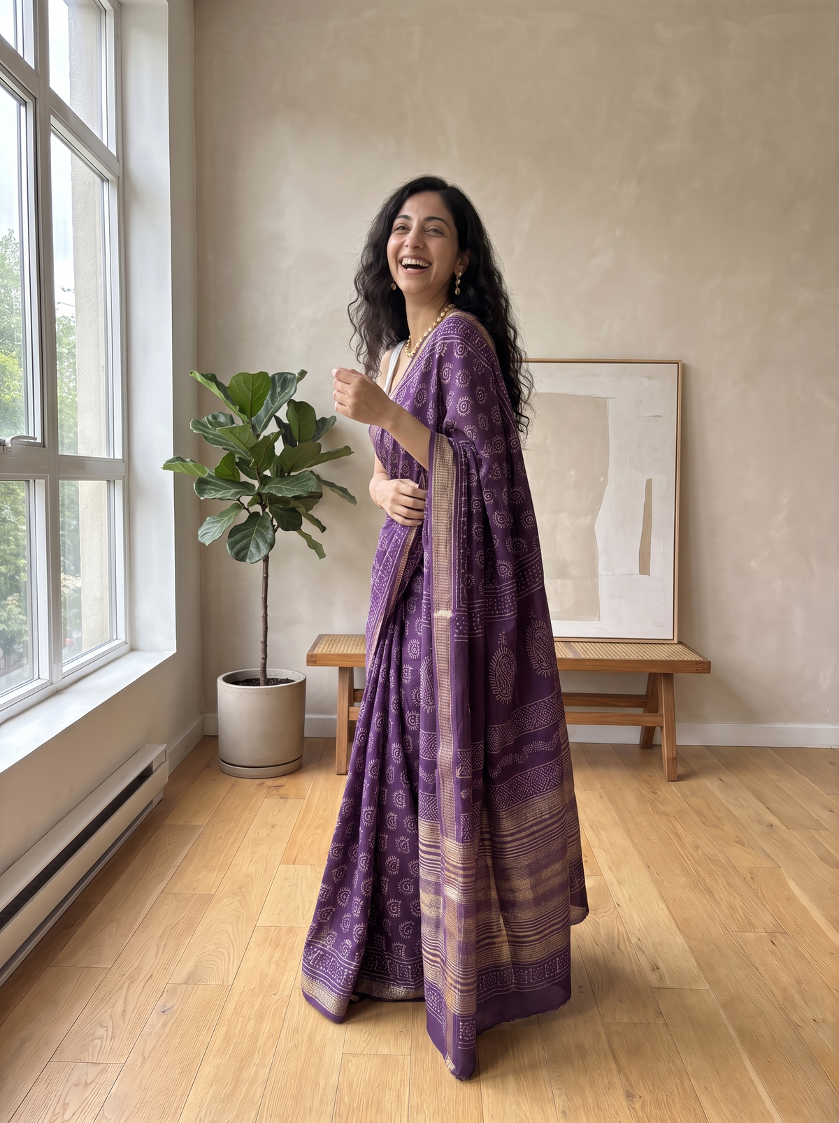 Rajkumari Maheshwari Cotton Silk Saree