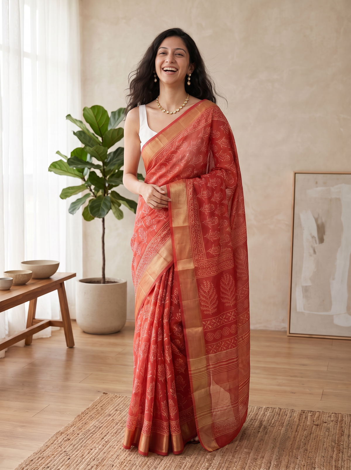 Rang Rasiya Maheshwari Cotton Silk Saree