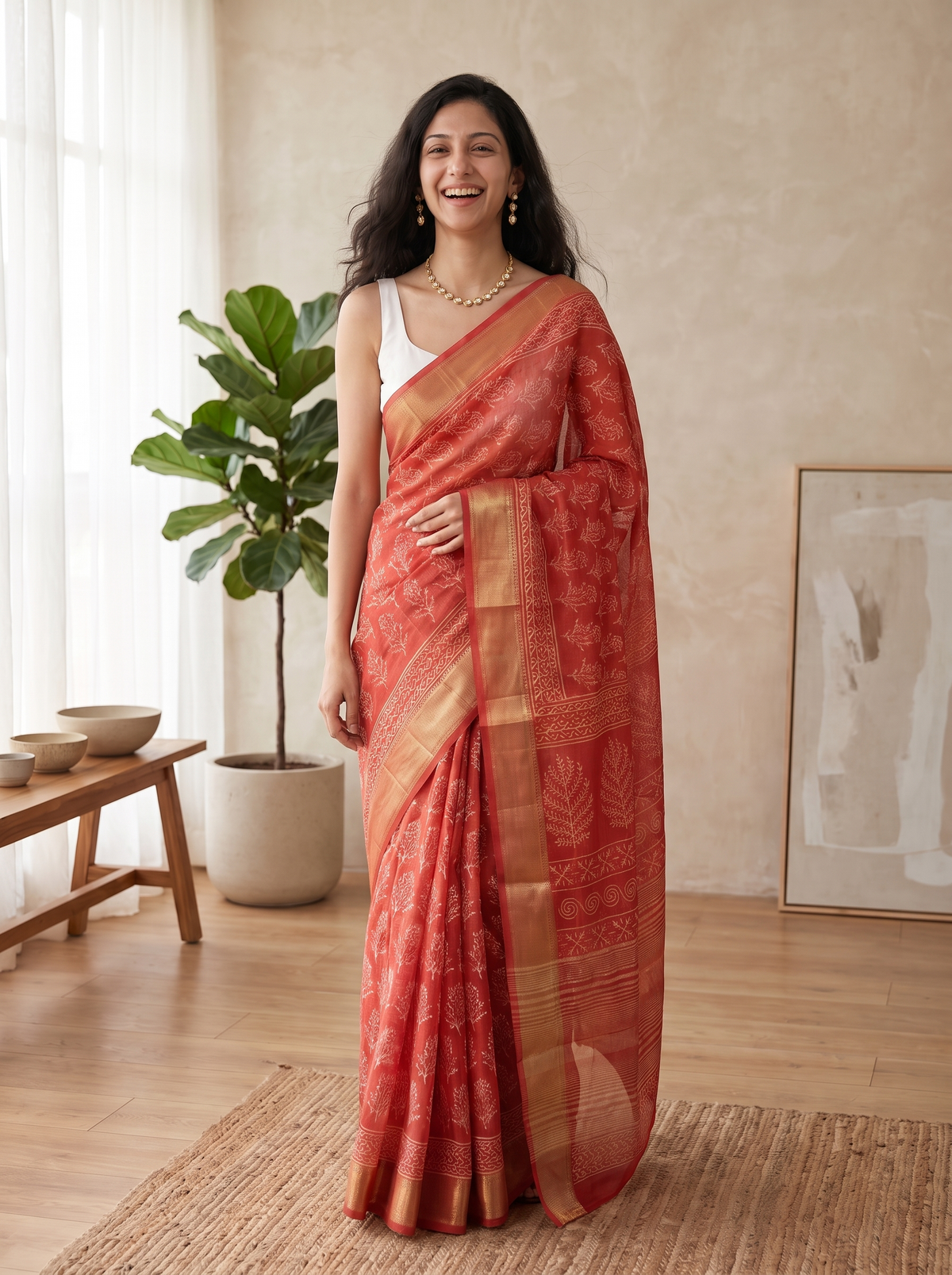 Rang Rasiya Maheshwari Cotton Silk Saree