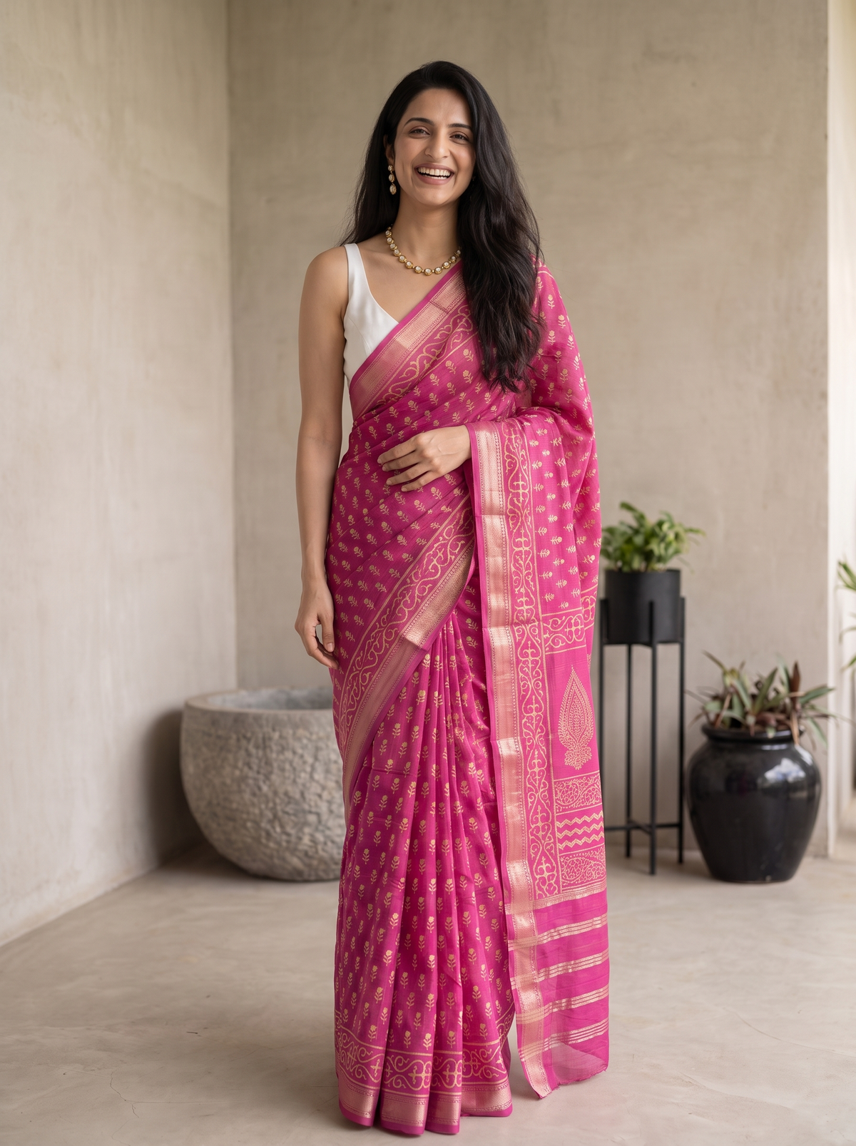 Ziva Maheshwari Cotton Silk Saree