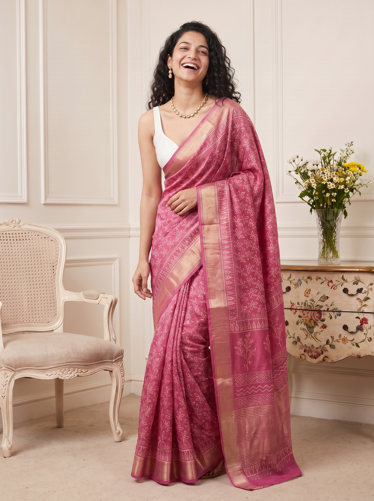 Nysa Maheshwari Cotton Silk Saree