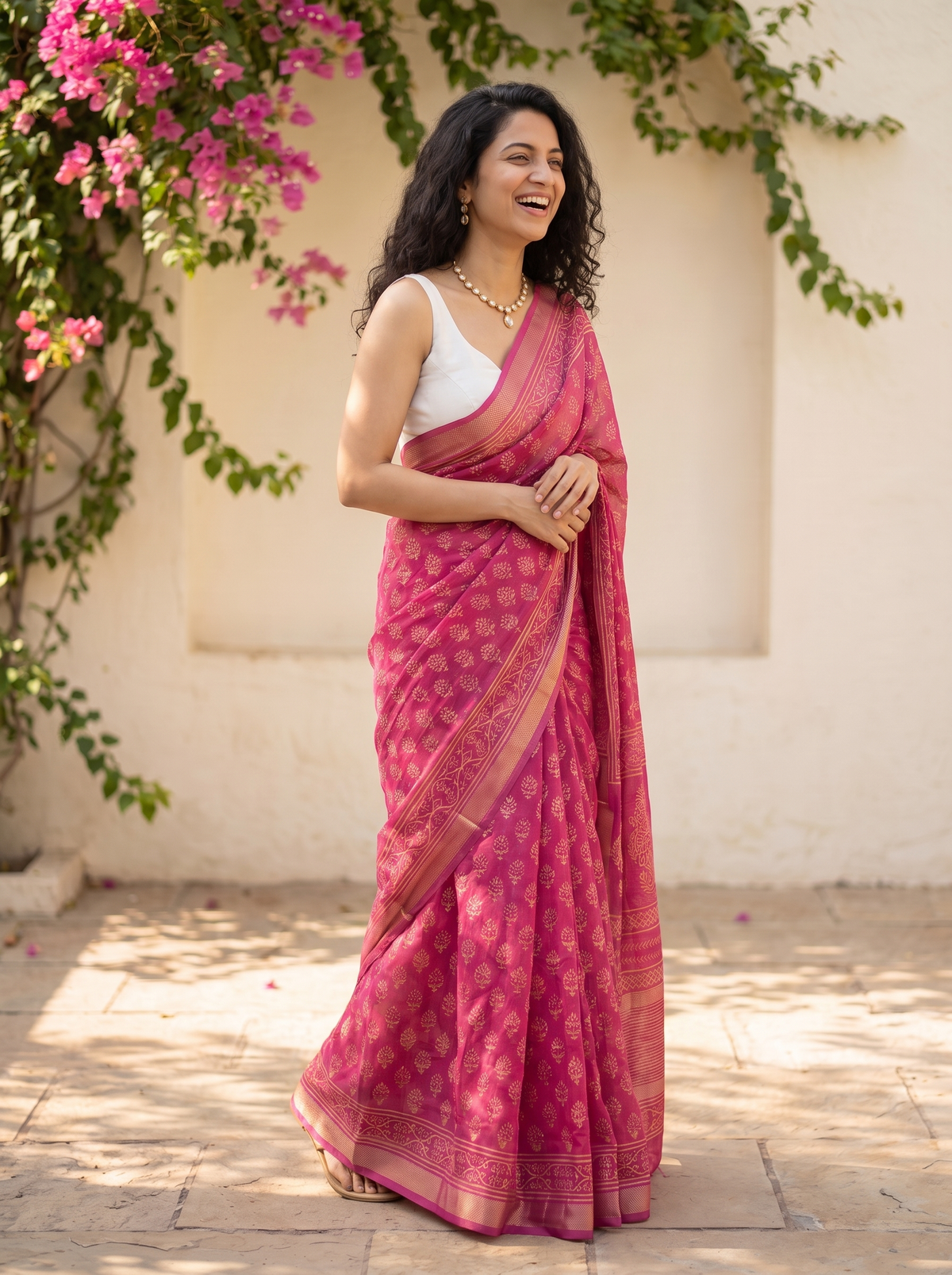 Suroor Maheshwari Cotton Silk Saree