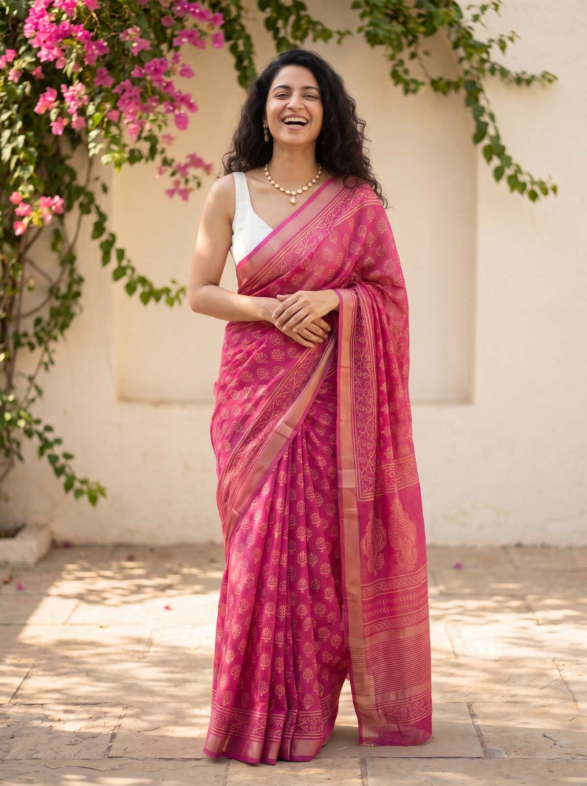 Suroor Maheshwari Cotton Silk Saree