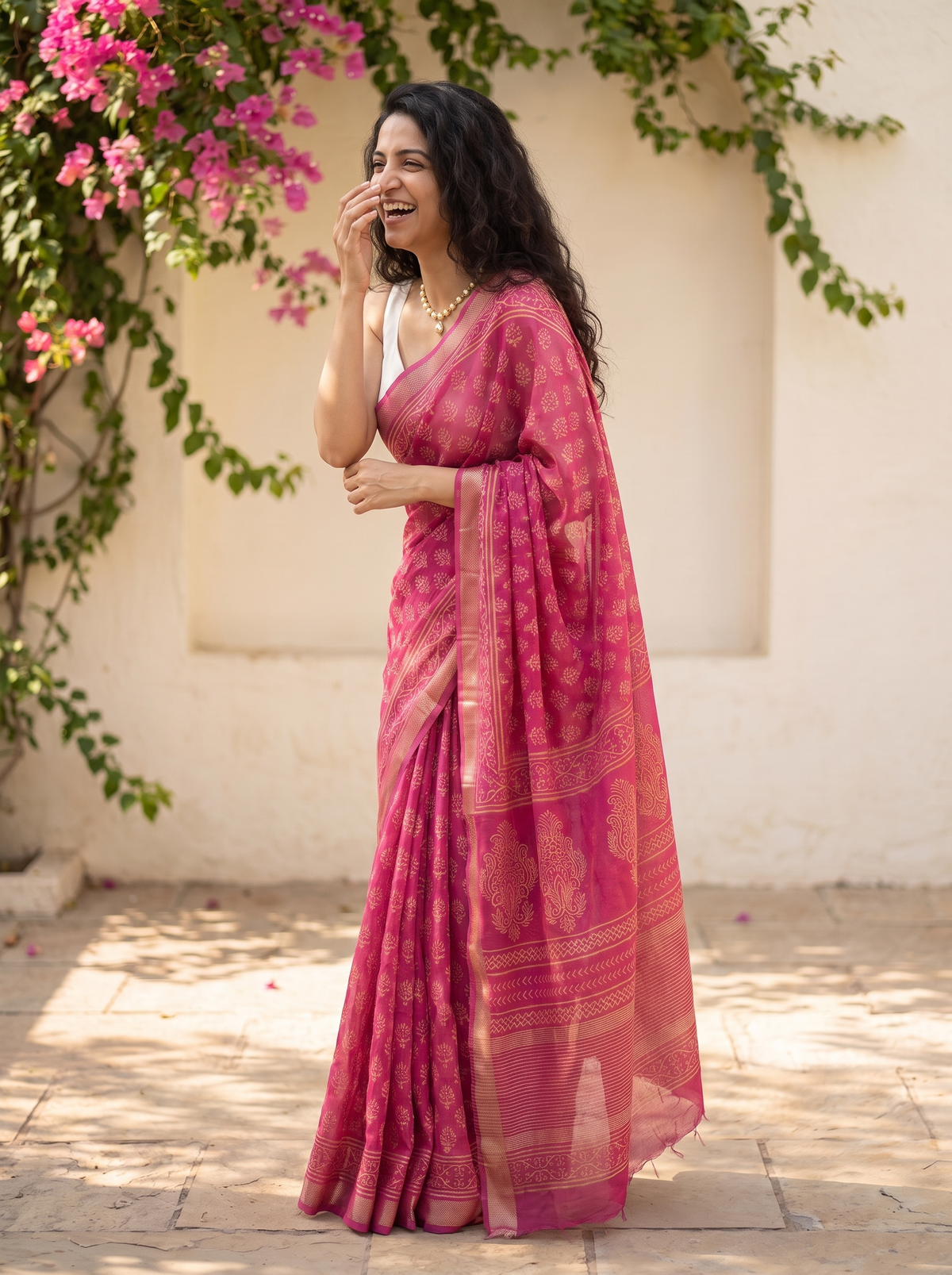 Suroor Maheshwari Cotton Silk Saree