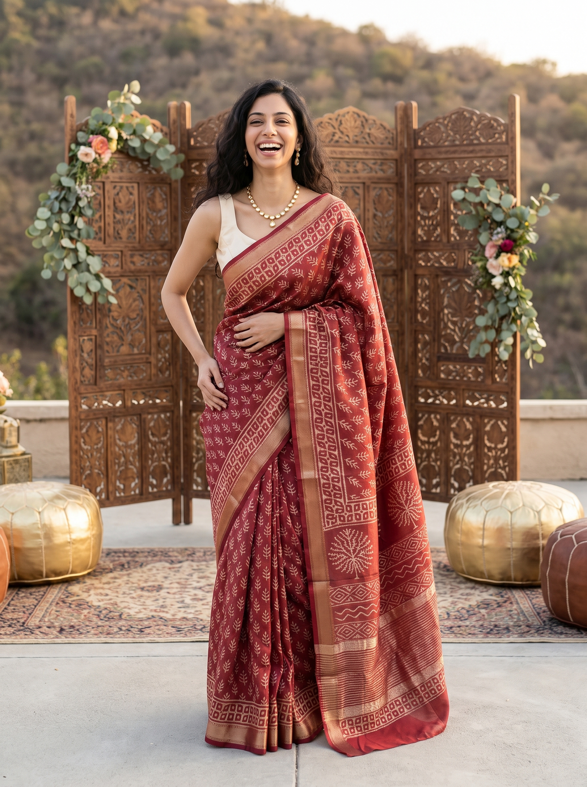 Rajeshwari Maheshwari Cotton Silk Saree