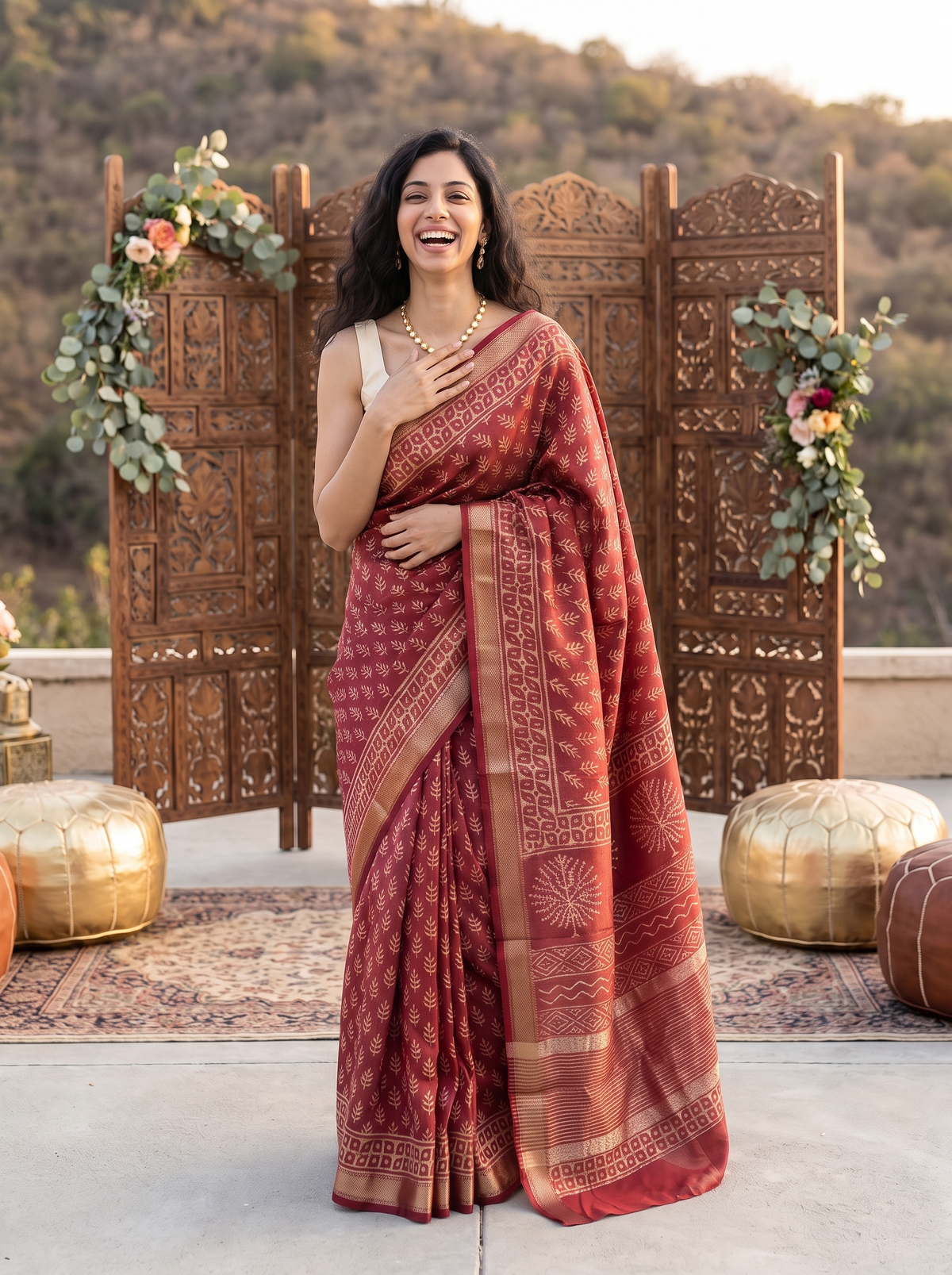 Rajeshwari Maheshwari Cotton Silk Saree