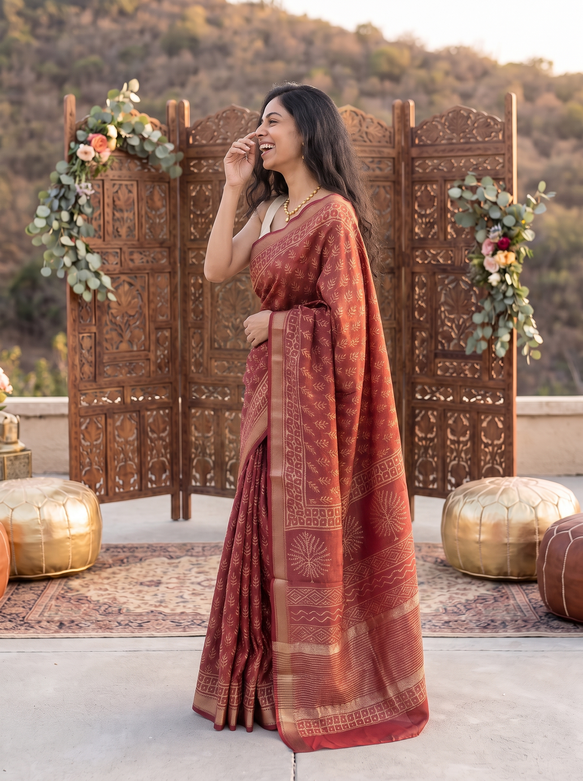 Rajeshwari Maheshwari Cotton Silk Saree